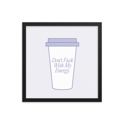 Framed Set of 4 Coffee Snob Prints - THE WALL SNOB