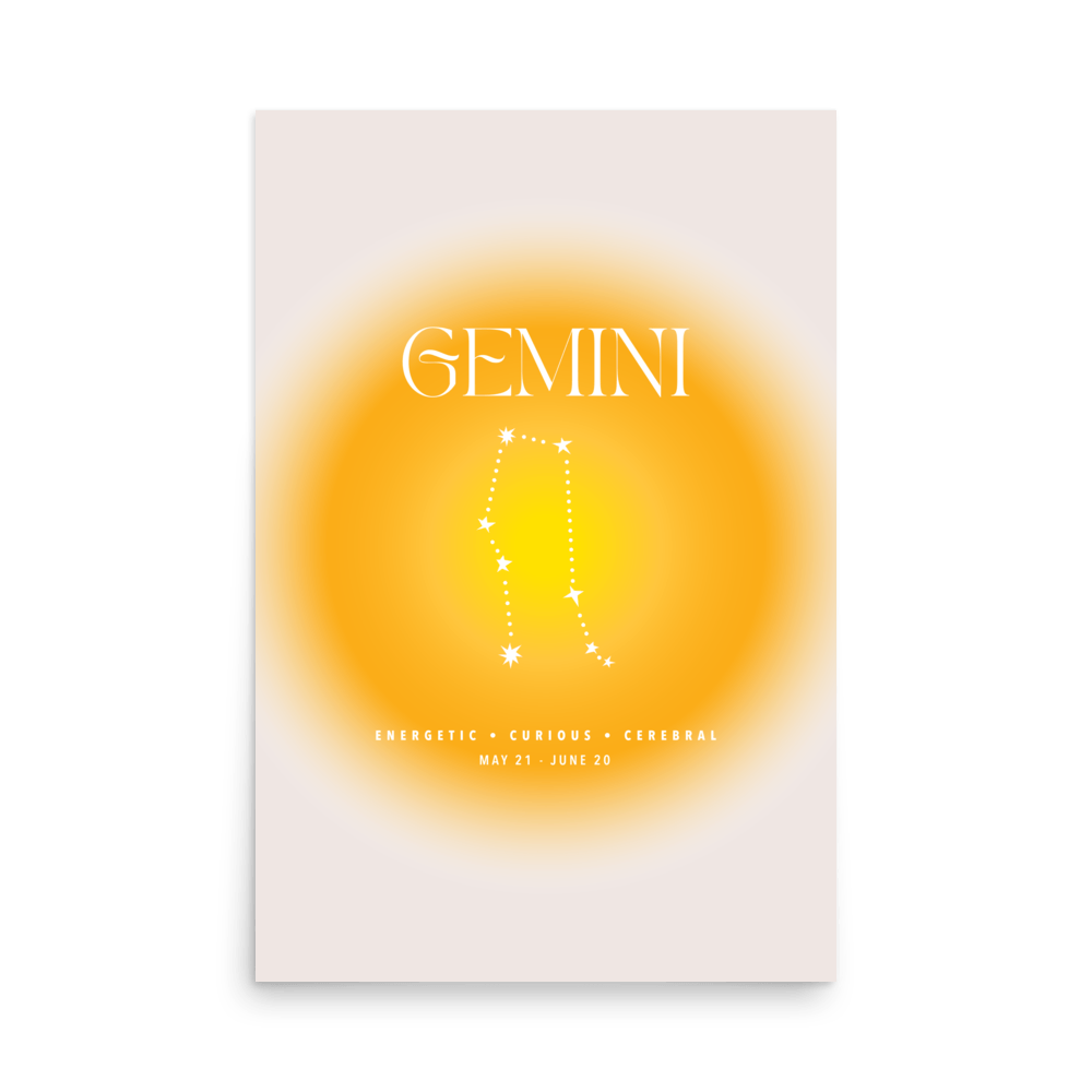 Gemini Aura Print - THE WALL SNOB