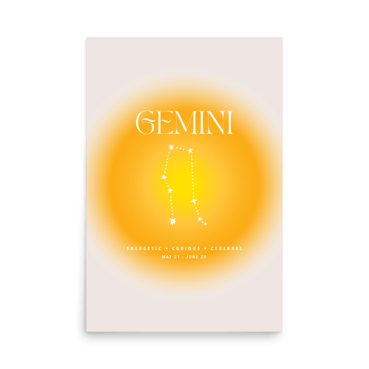 Gemini Aura Print - THE WALL SNOB