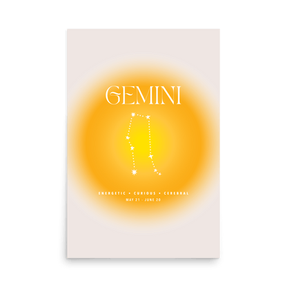 Gemini Aura Print - THE WALL SNOB
