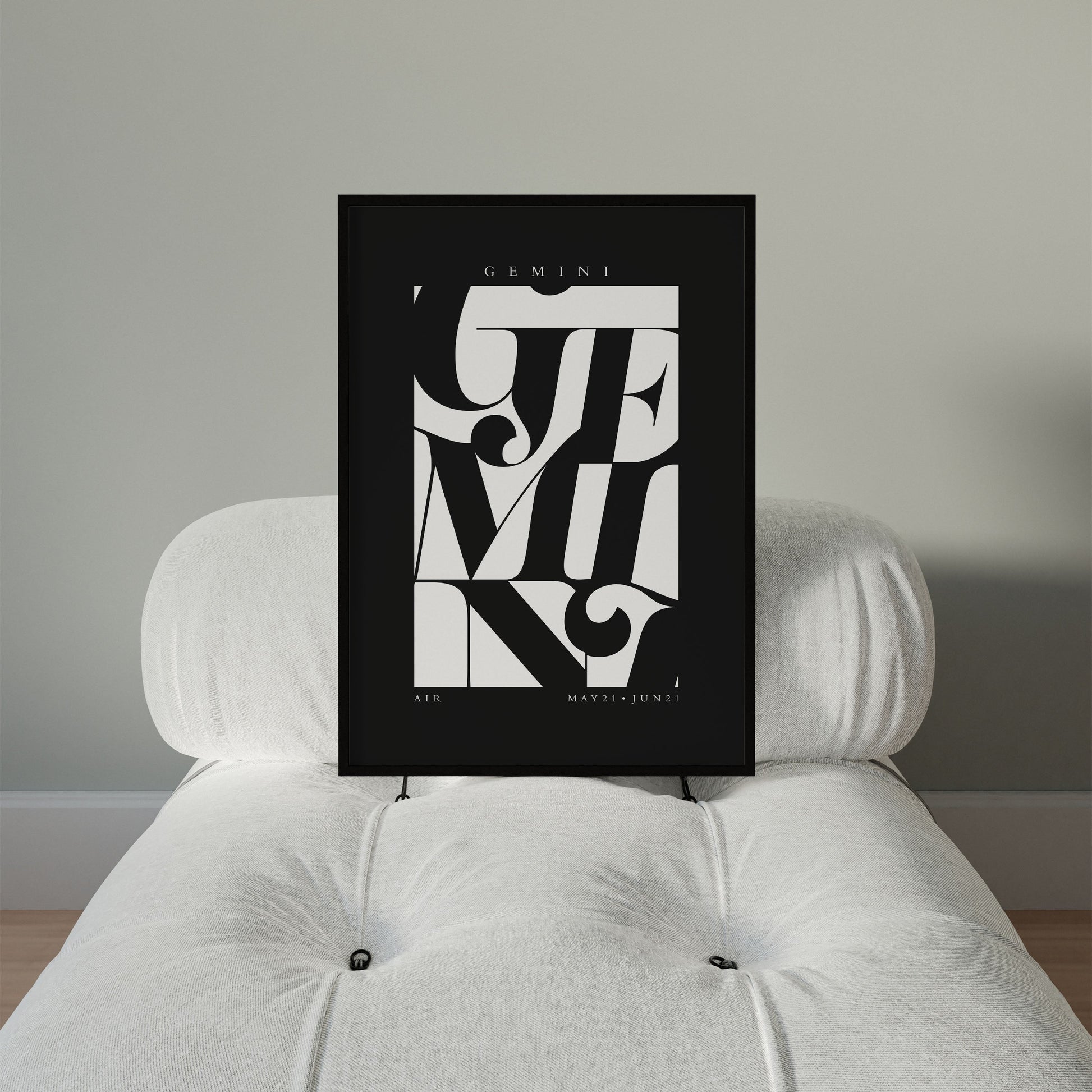 Gemini Flourish Print - THE WALL SNOB