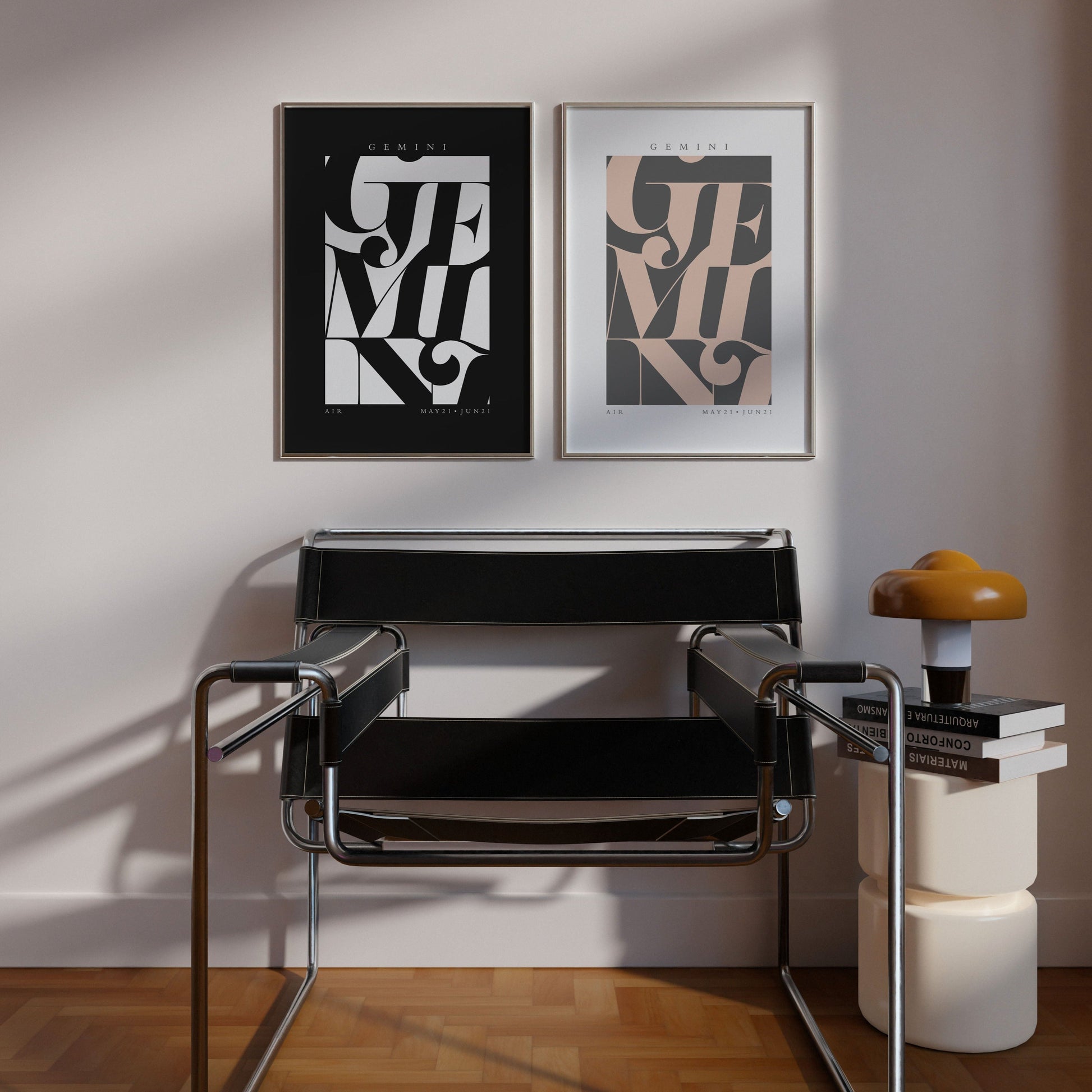 Gemini Flourish Print - THE WALL SNOB