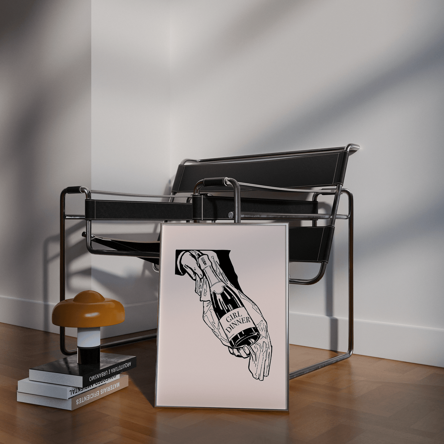 Girl Dinner Print - THE WALL SNOB
