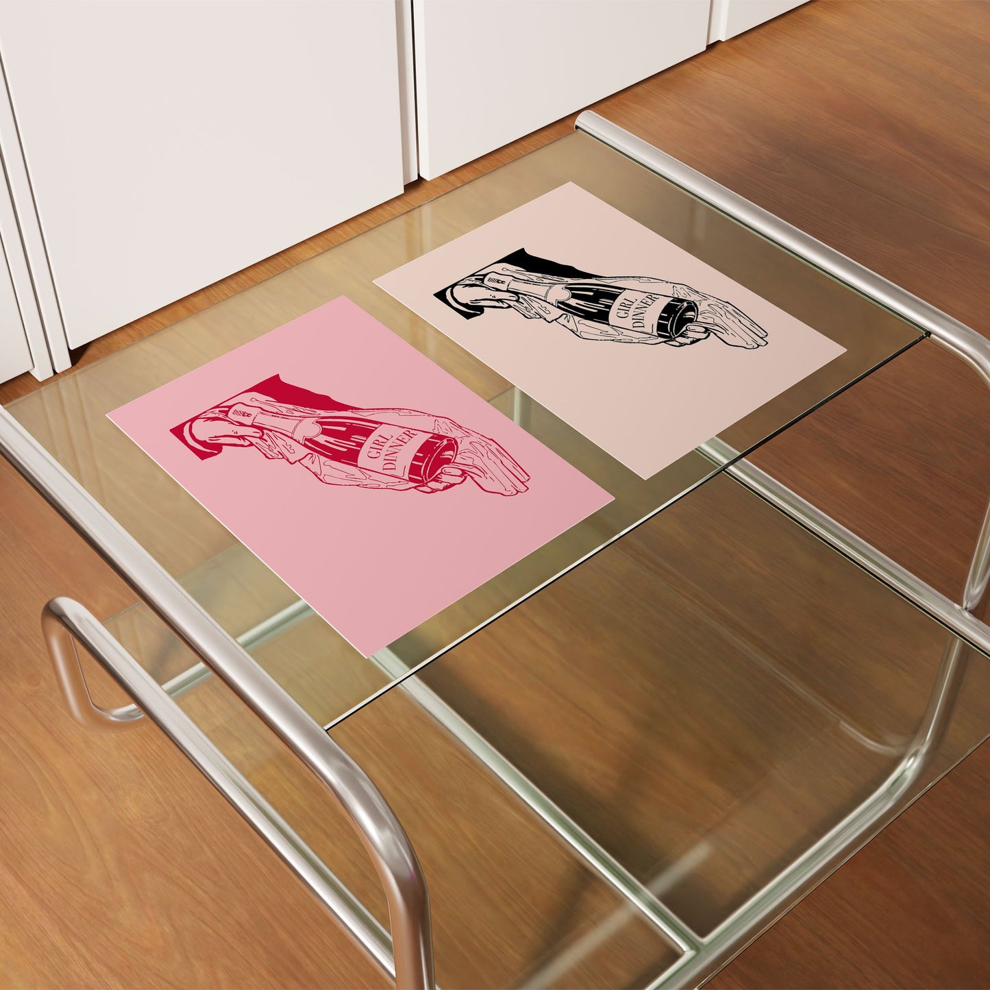 Girl Dinner Print - THE WALL SNOB