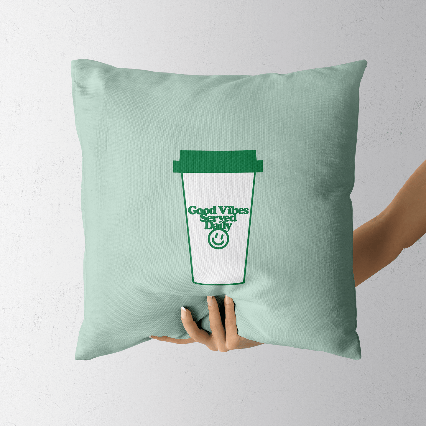 Good Vibes Served Daily Pillowcase - THE WALL SNOB