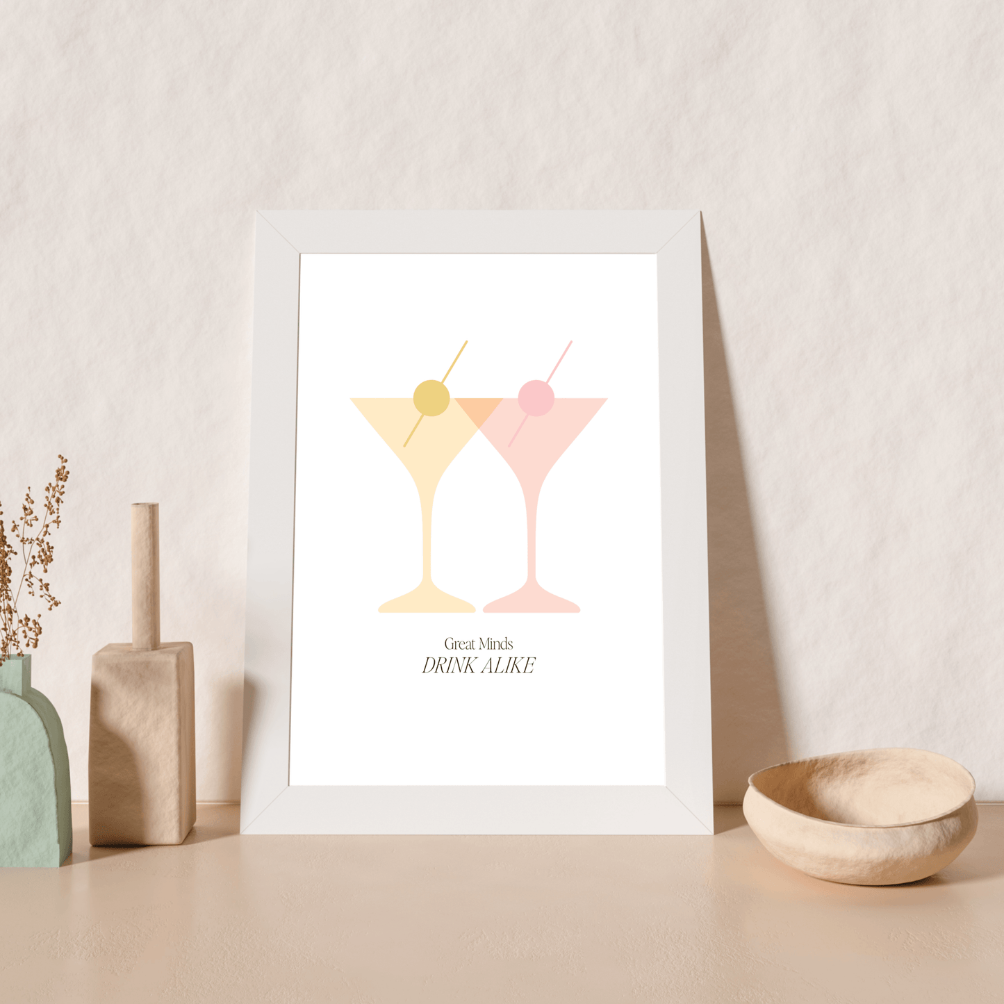 Great Minds Drink Alike, Poster - THE WALL SNOB