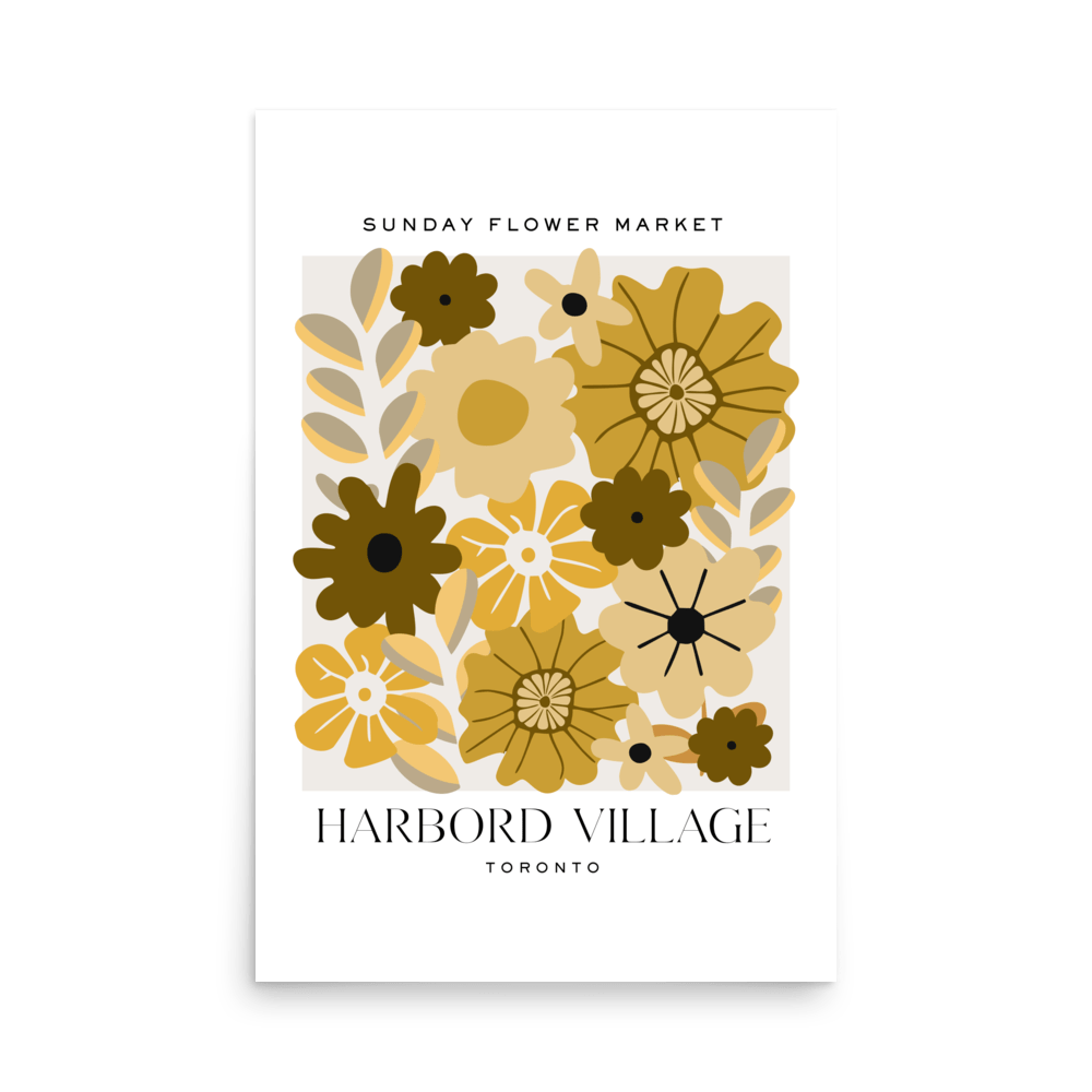 Harbord Village Toronto Flower Market Print - THE WALL SNOB