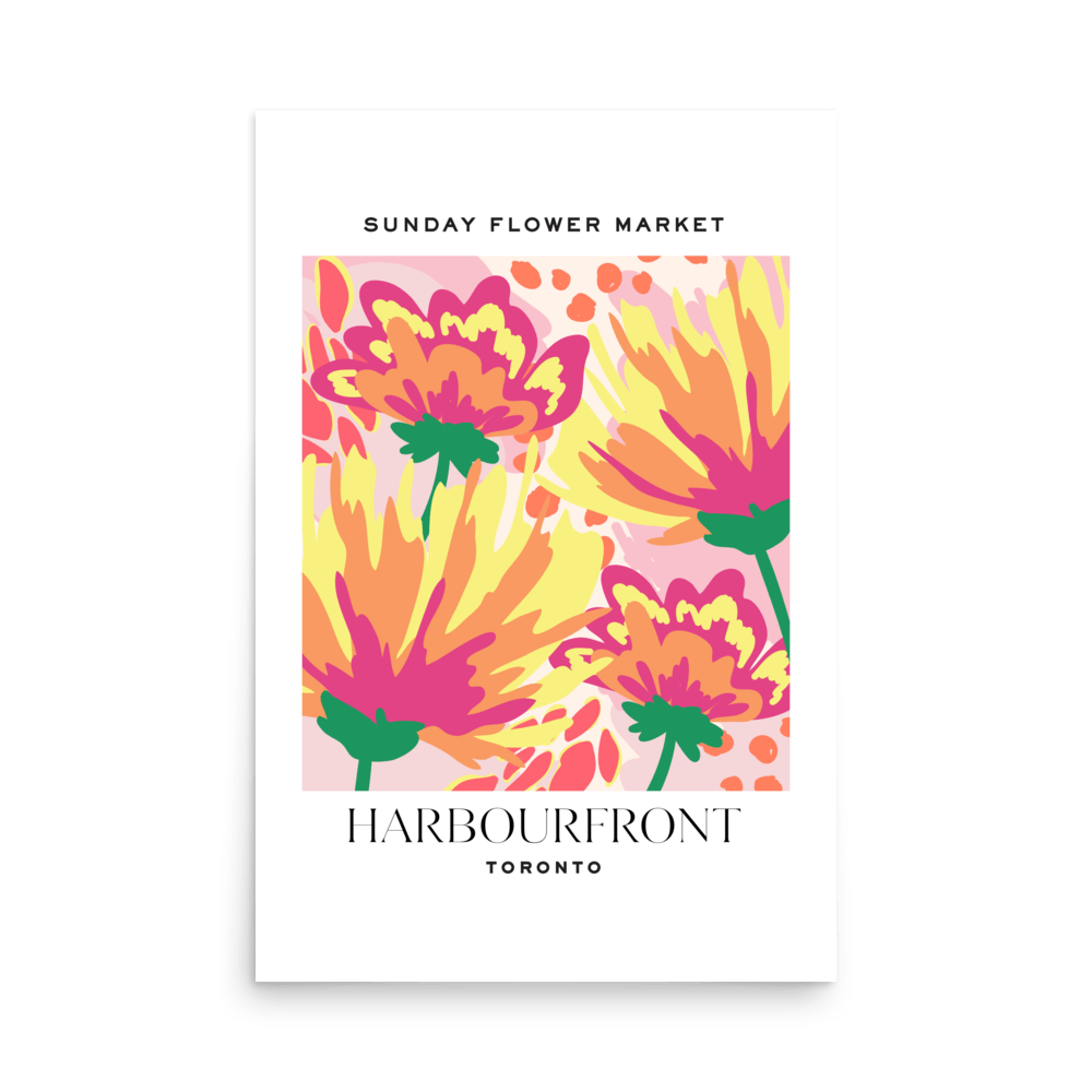 Harbourfront Toronto Flower Market Print - THE WALL SNOB