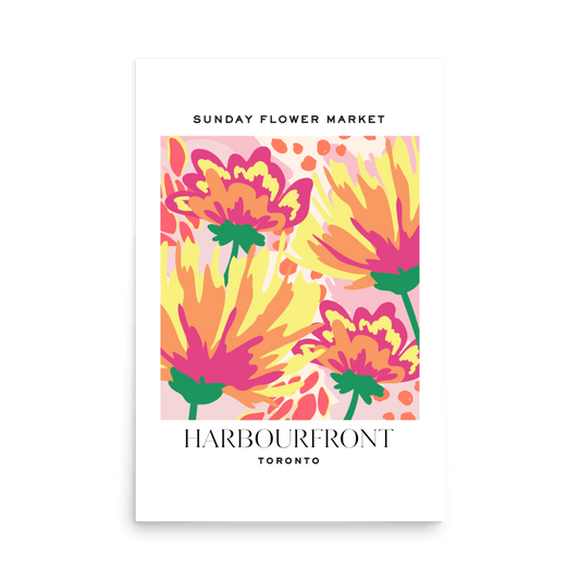Harbourfront Toronto Flower Market Print - THE WALL SNOB