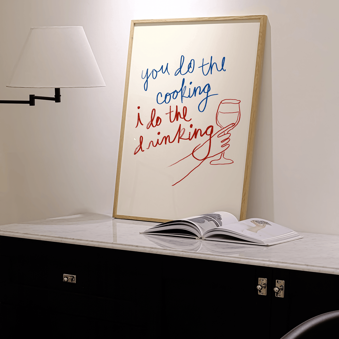 I Do The Drinking Print - THE WALL SNOB