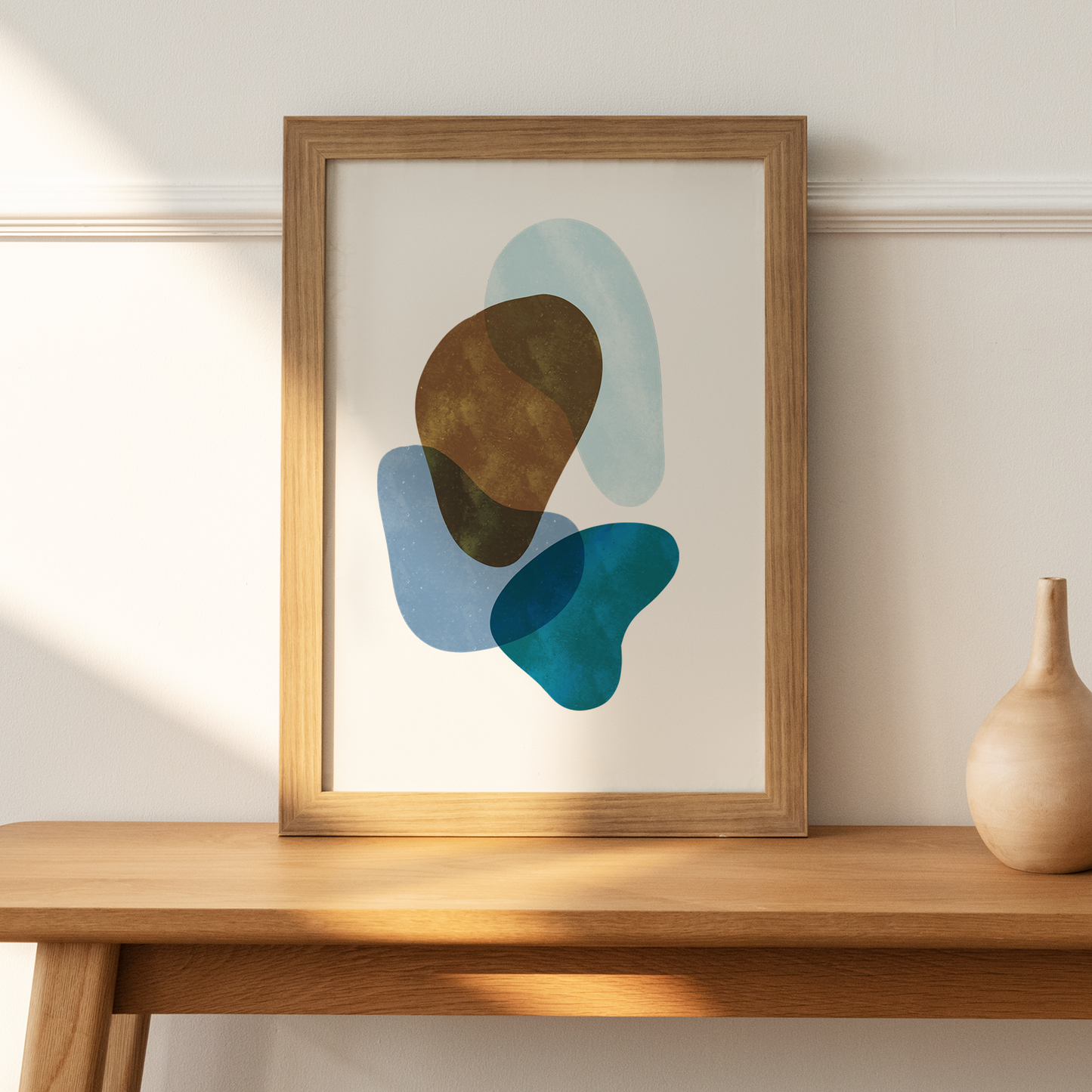 Japandi Stones Glacier Lake, Poster - THE WALL SNOB