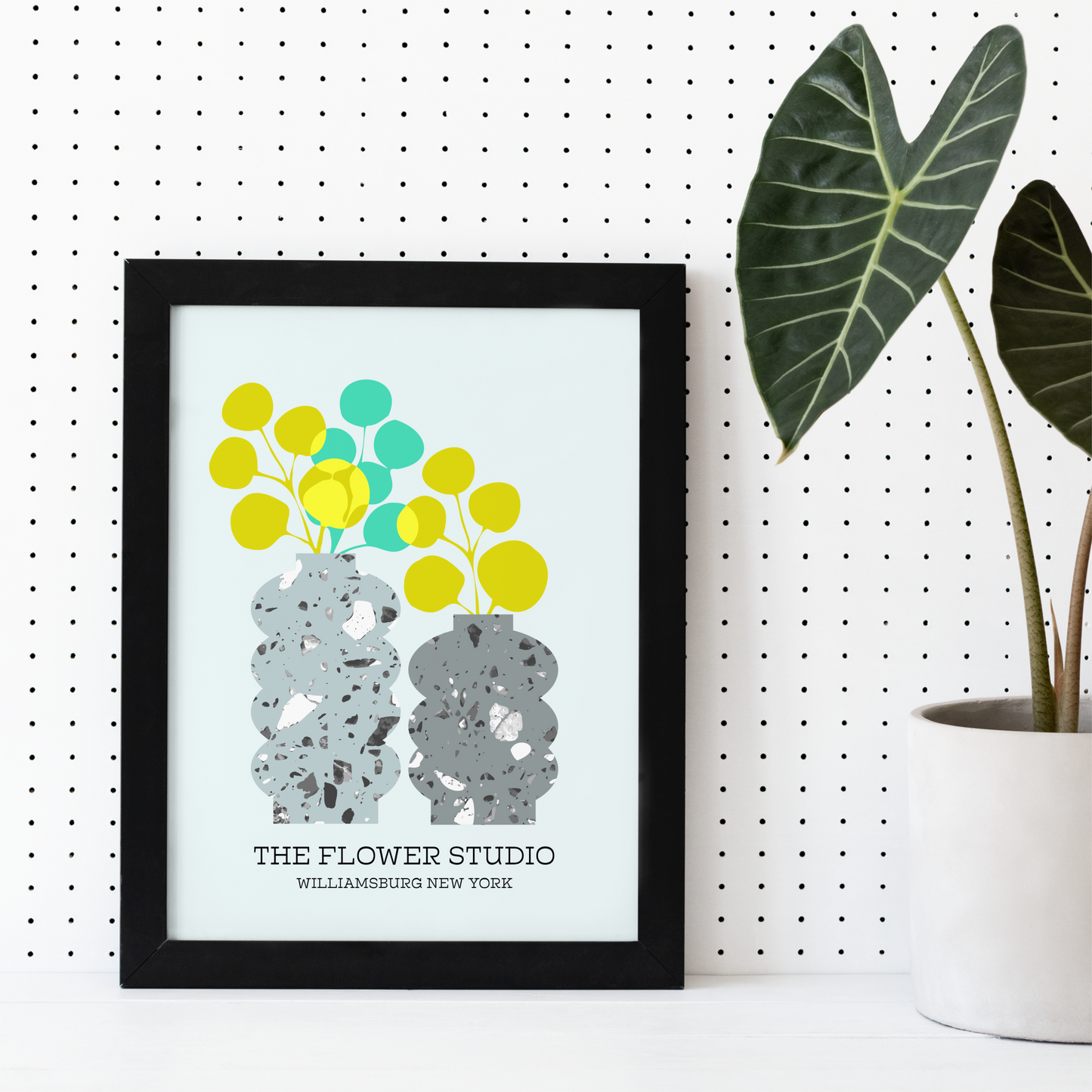 The Flower Studio Williamsburg New York Print - THE WALL SNOB