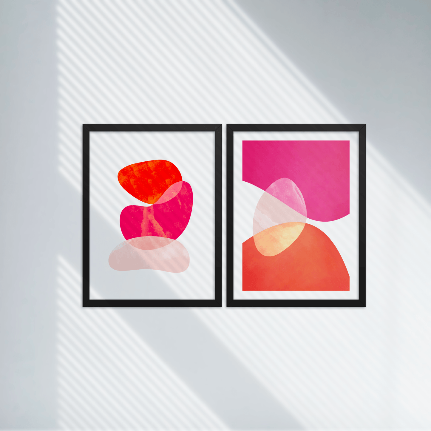 Japandi Abstract Gossamer Pink, Poster - THE WALL SNOB