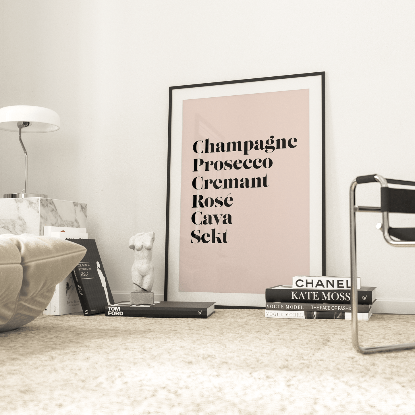 Just My Wine Type Sparkling Print - THE WALL SNOB
