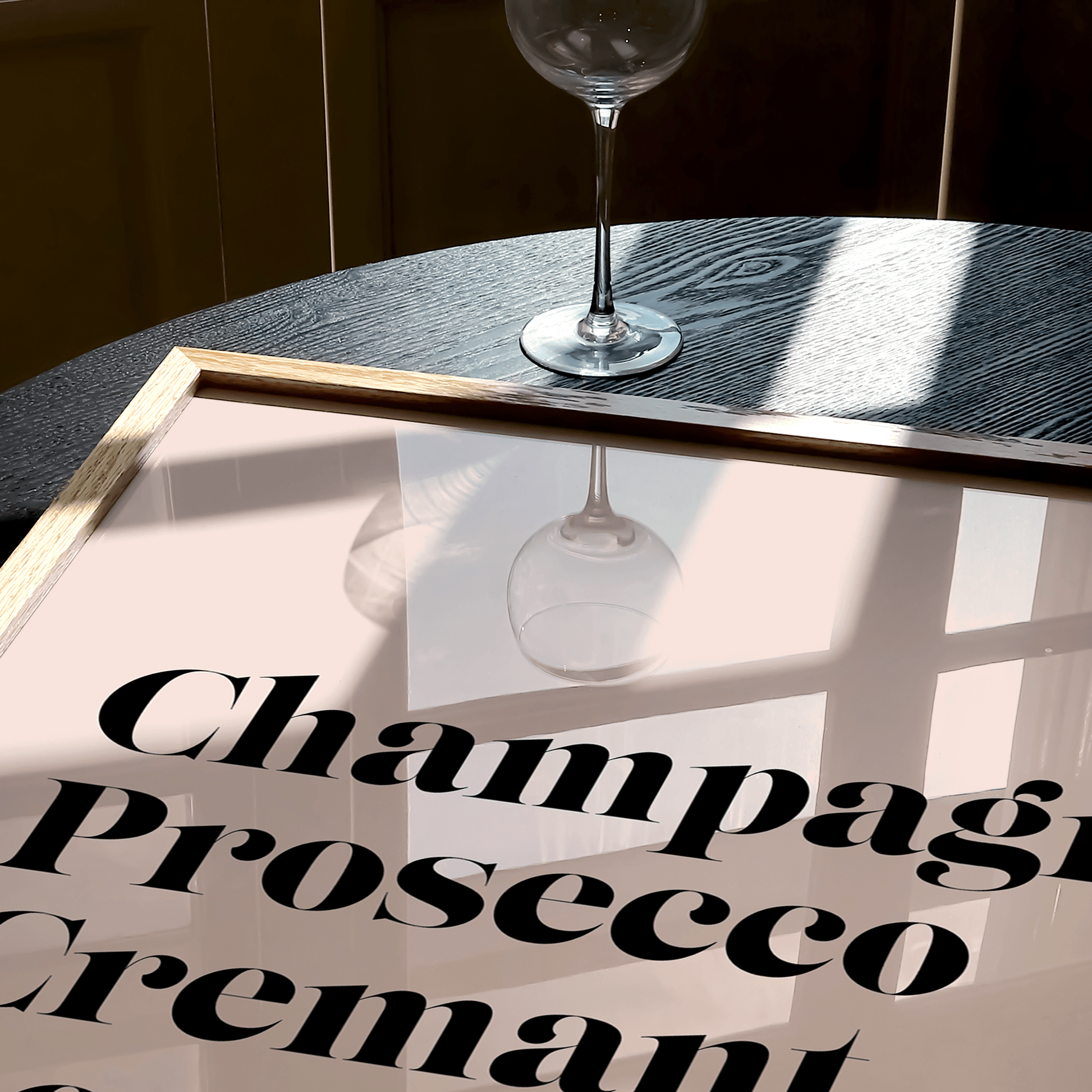 Just My Wine Type Sparkling Print - THE WALL SNOB