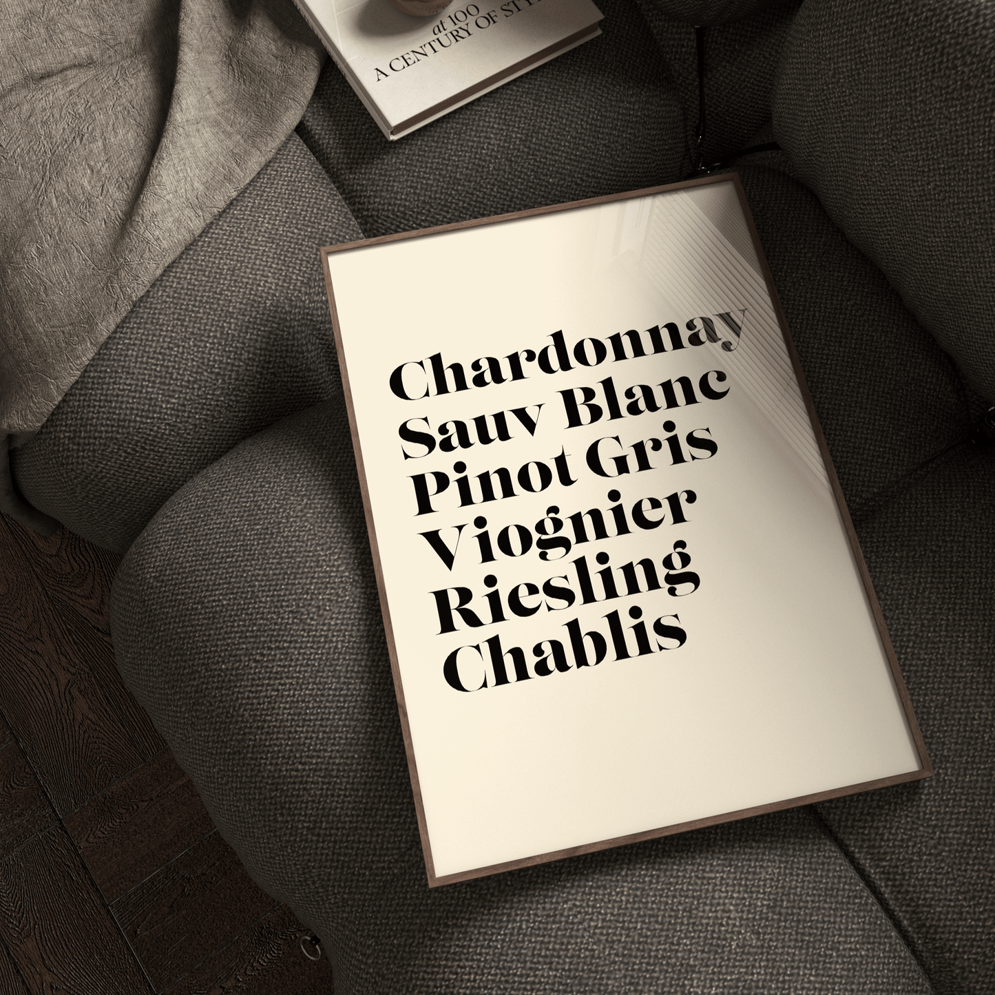 Just My Wine Type White Print - THE WALL SNOB