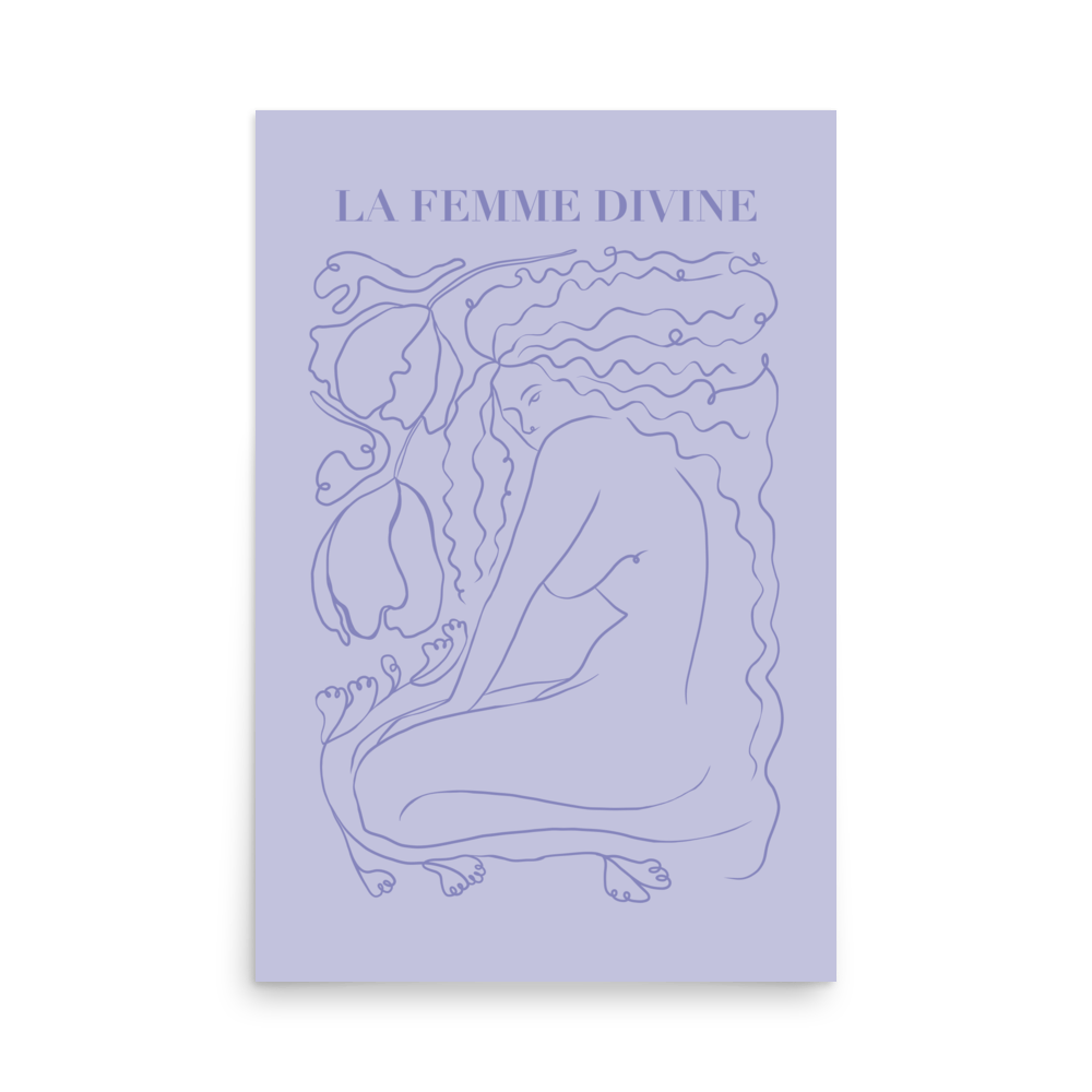 La Femme Divine Print - THE WALL SNOB
