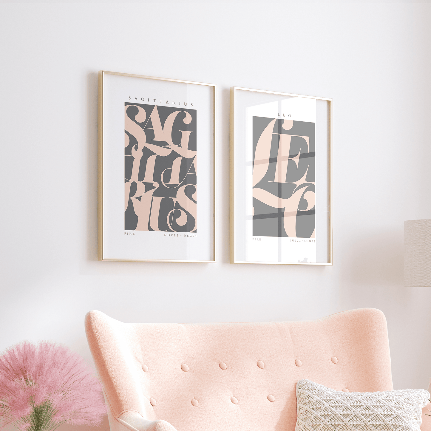 Leo Flourish Print - THE WALL SNOB