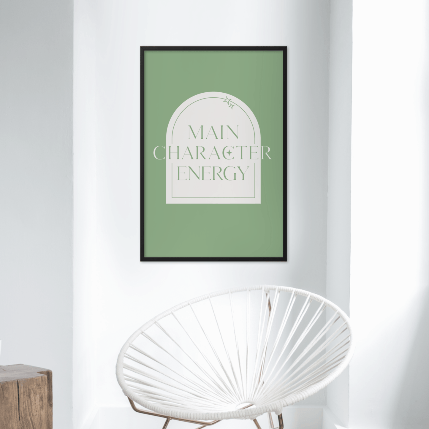 Main Character Energy Sage, Poster - THE WALL SNOB