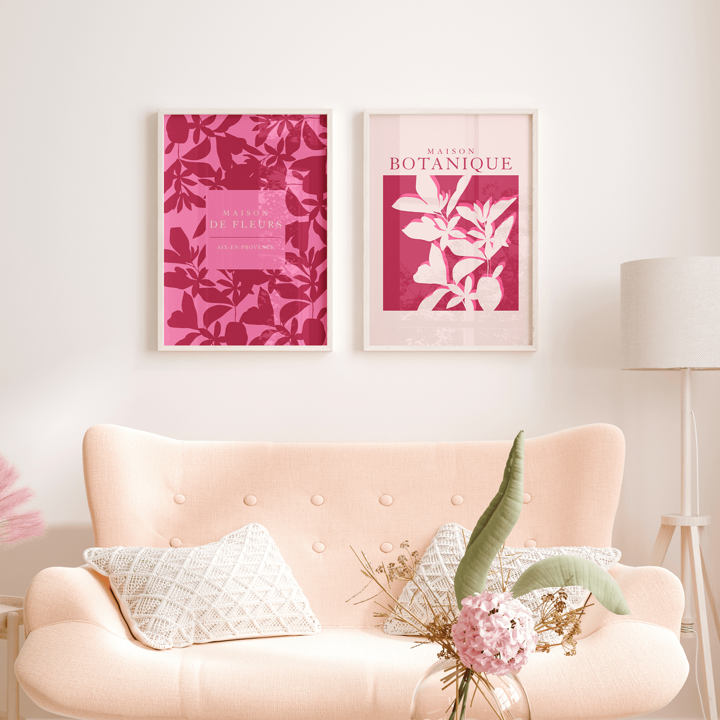 Maison Botanique Magenta Leaf, Poster - THE WALL SNOB