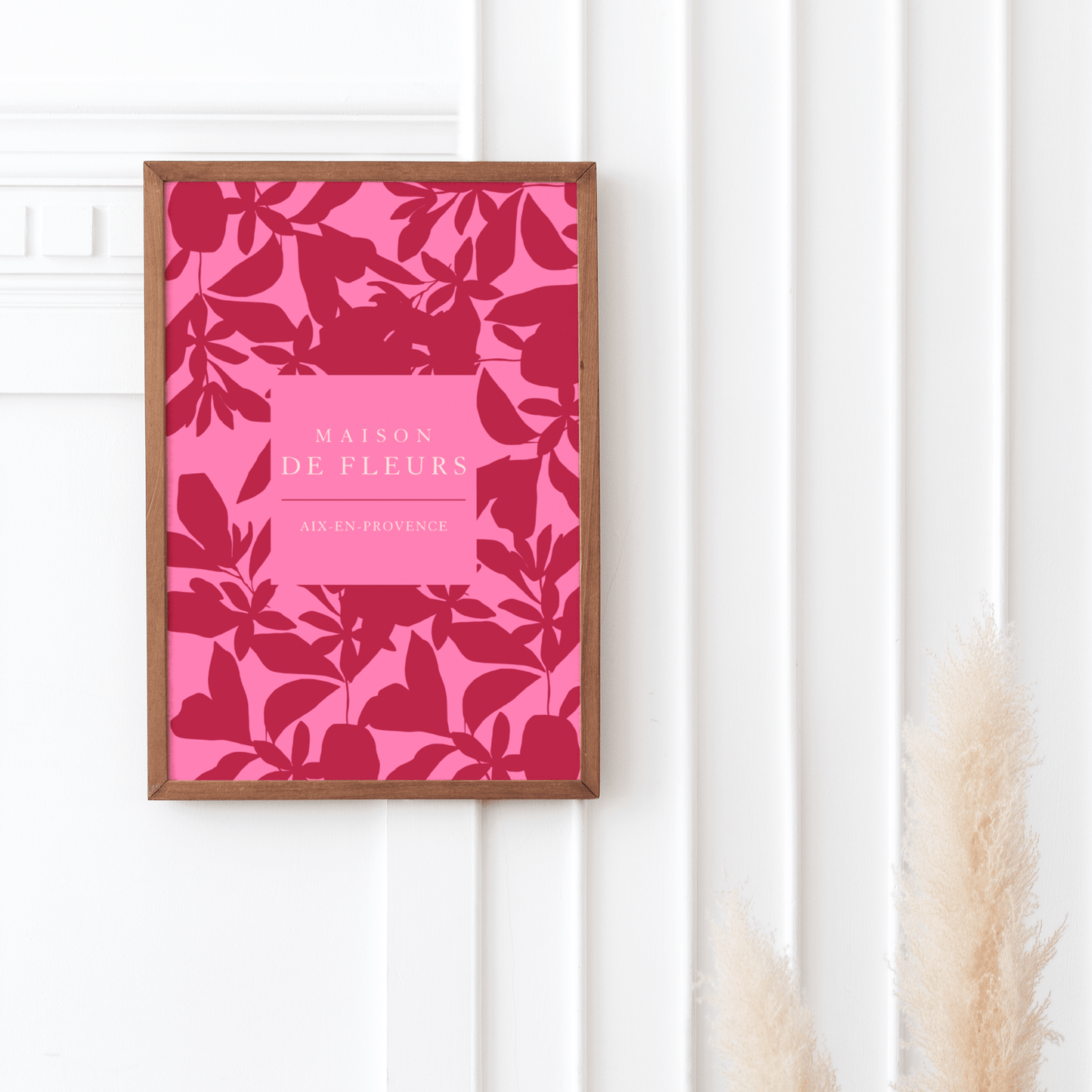 Maison De Fleurs Magenta, Poster - THE WALL SNOB