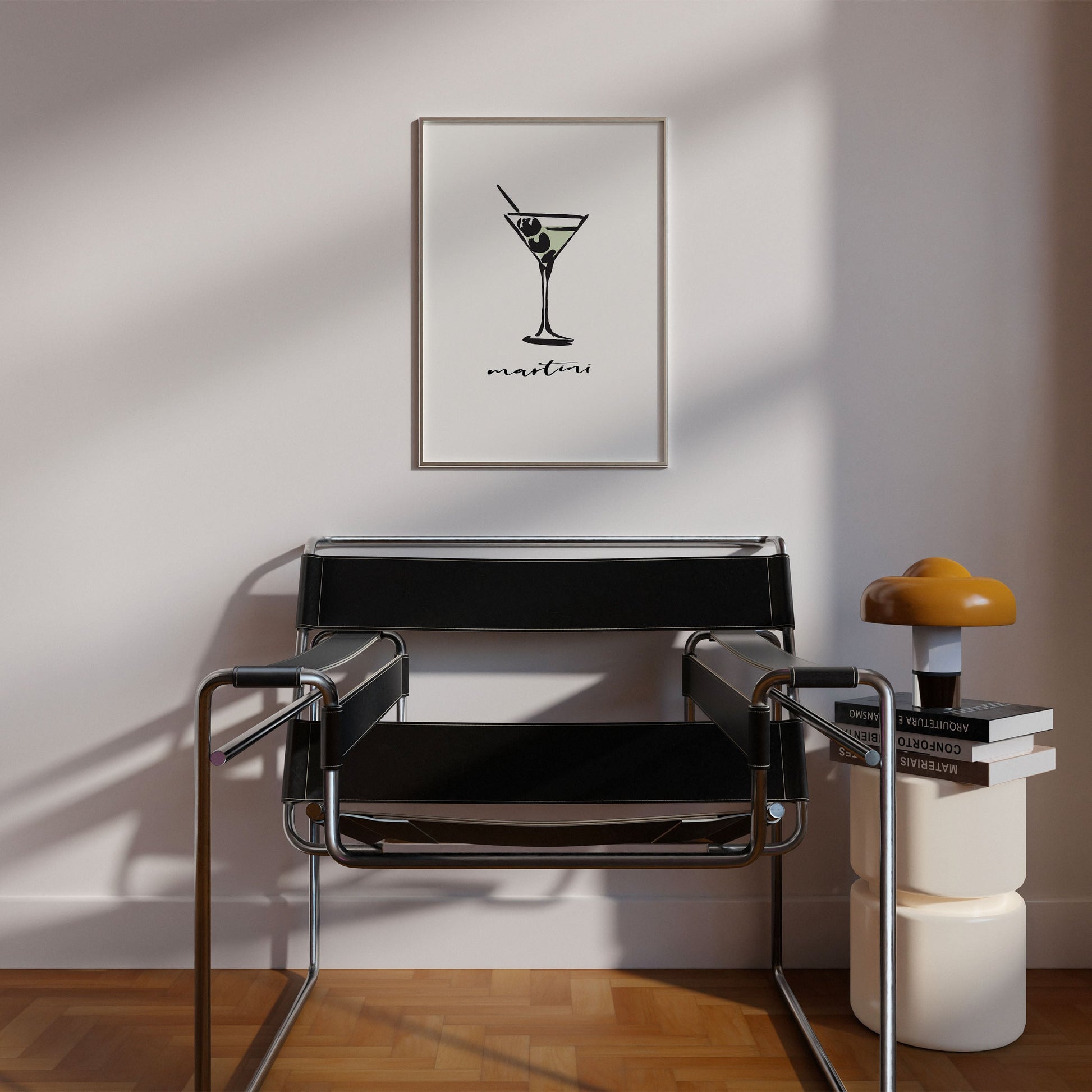 Martini Sketch Print - THE WALL SNOB