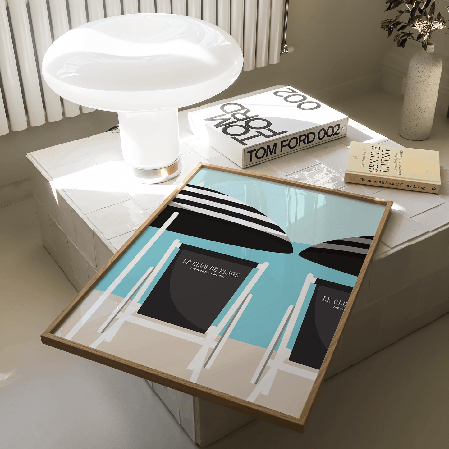 Members Only Beach Lounge Print - THE WALL SNOB