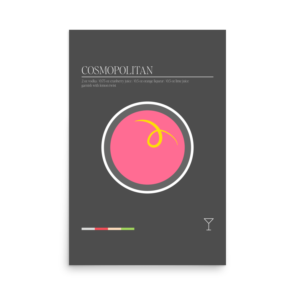 Minimal Cosmopolitan Print - THE WALL SNOB