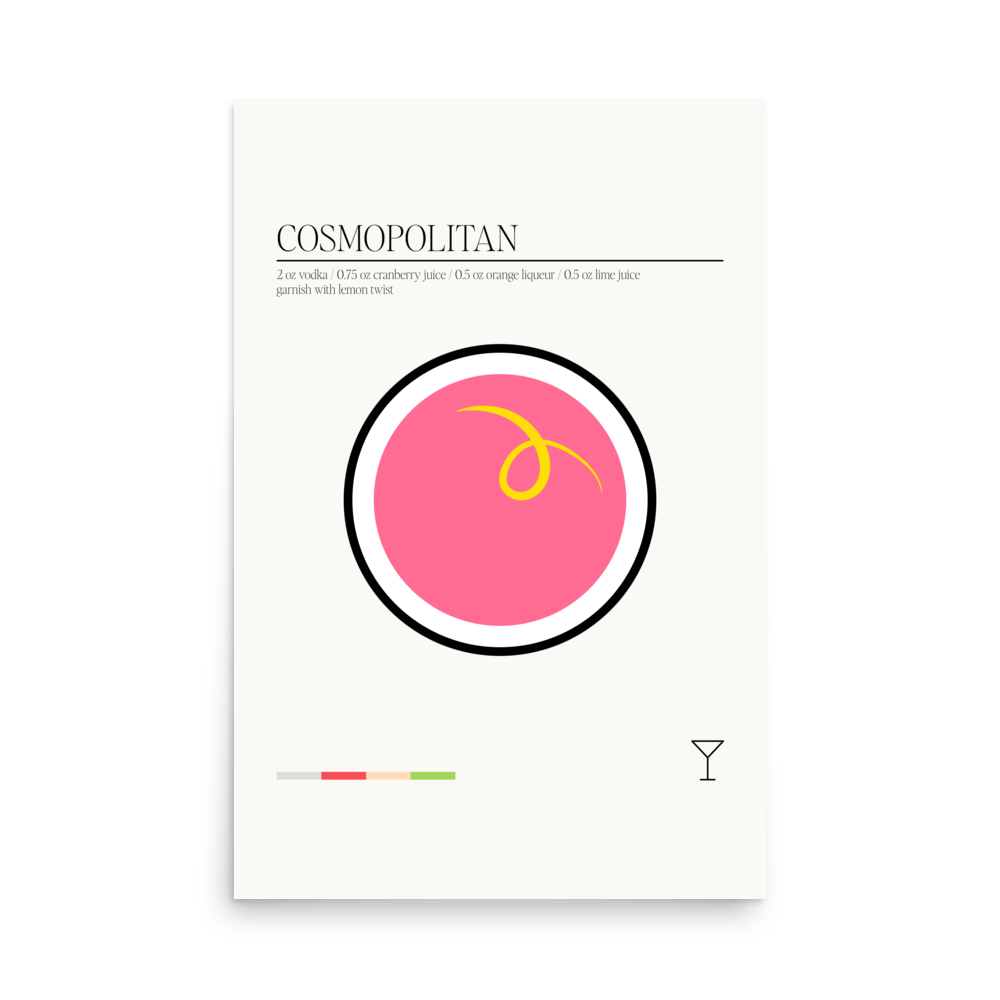 Minimal Cosmopolitan Print - THE WALL SNOB