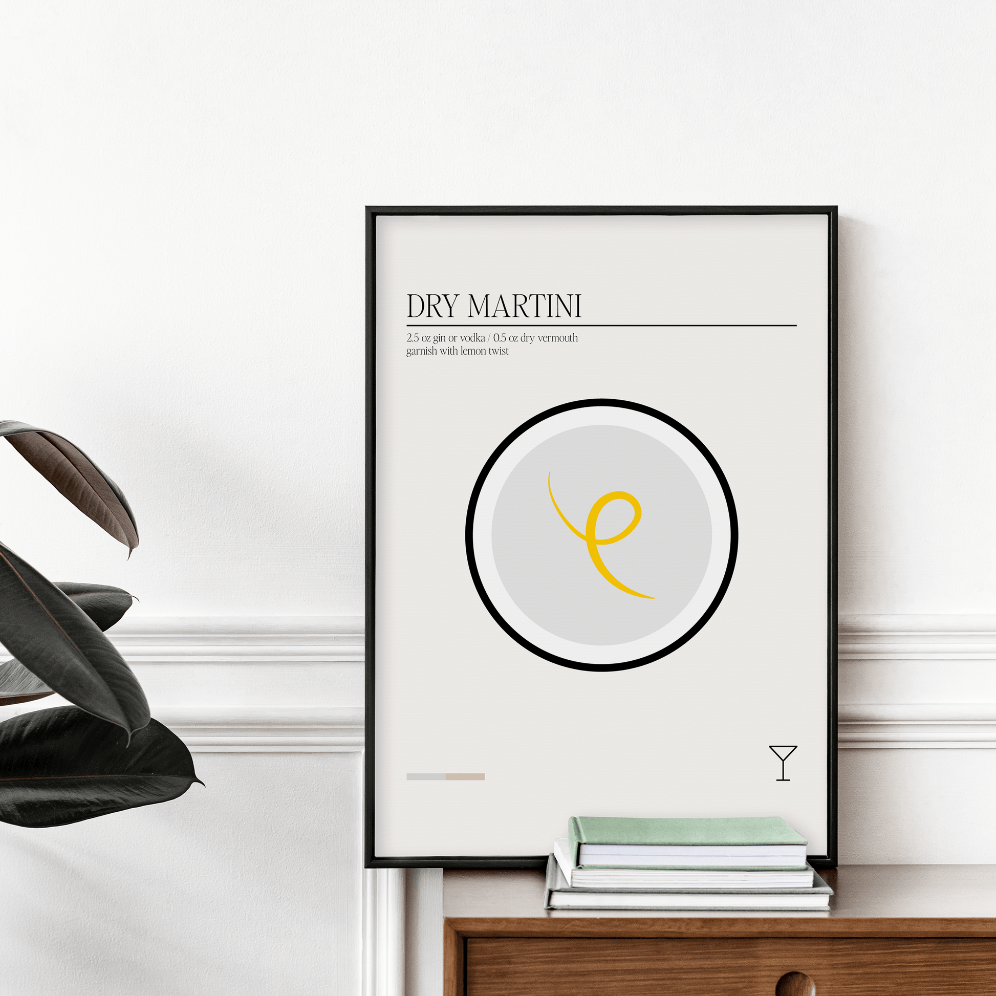 Minimal Dry Martini, Poster - THE WALL SNOB