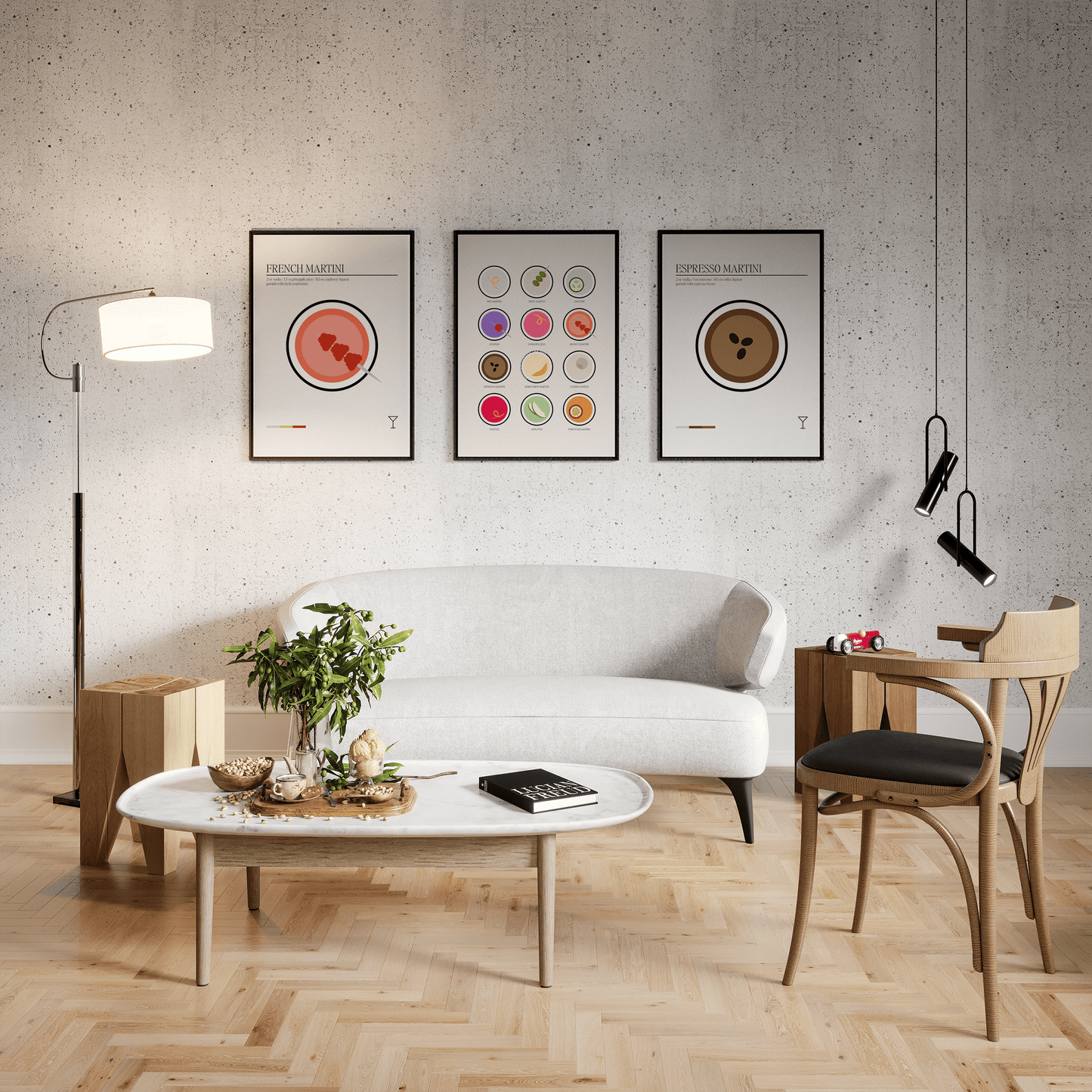 Minimal Martini Party Print - THE WALL SNOB