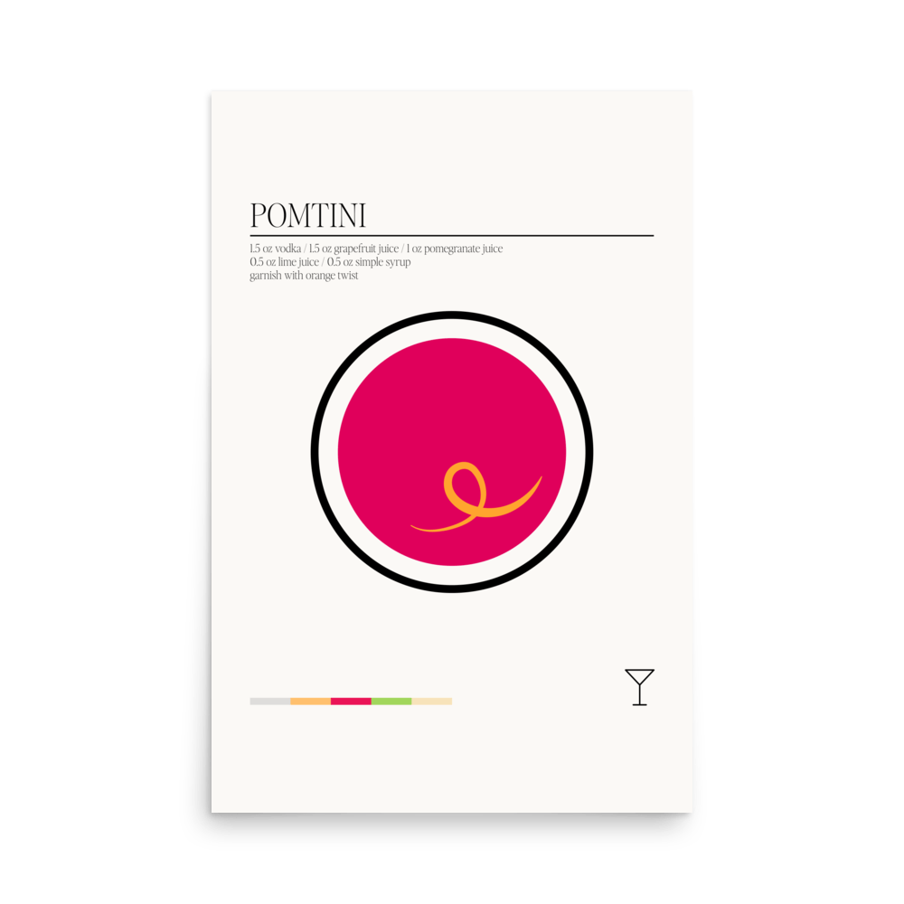 Minimal Pomtini Print - THE WALL SNOB