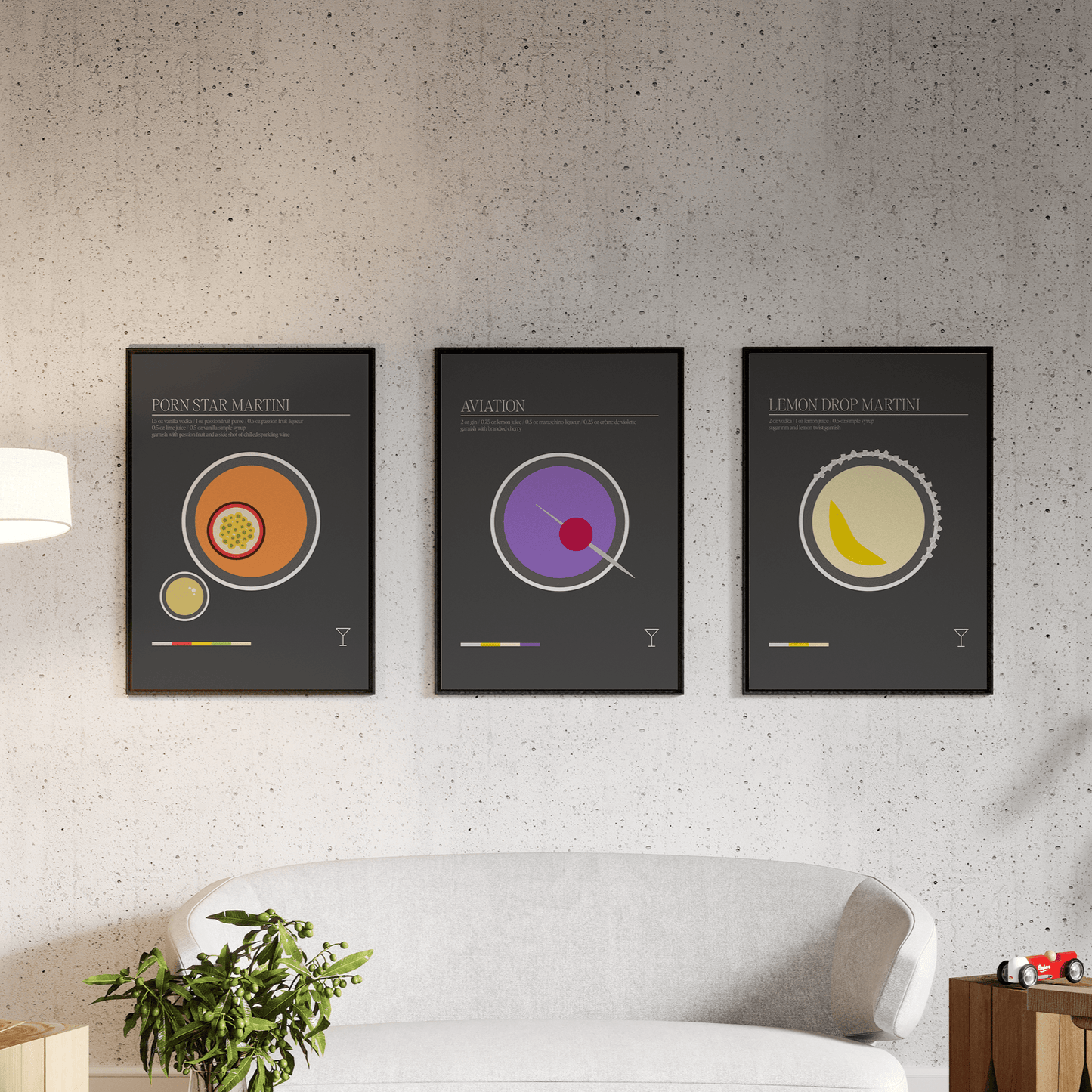 Minimal Porn Star Martini, Poster - THE WALL SNOB