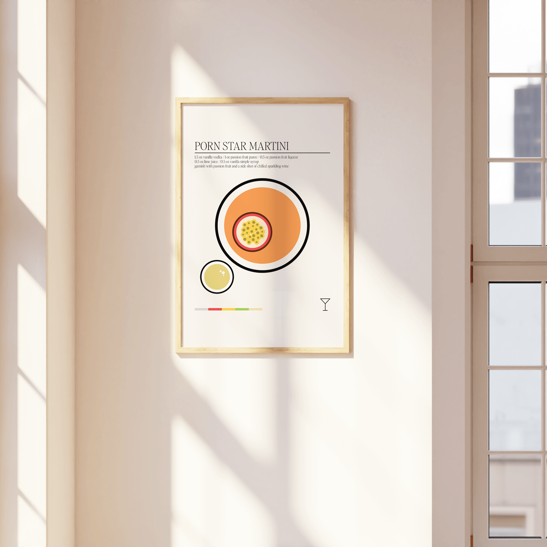 Minimal Porn Star Martini, Poster - THE WALL SNOB