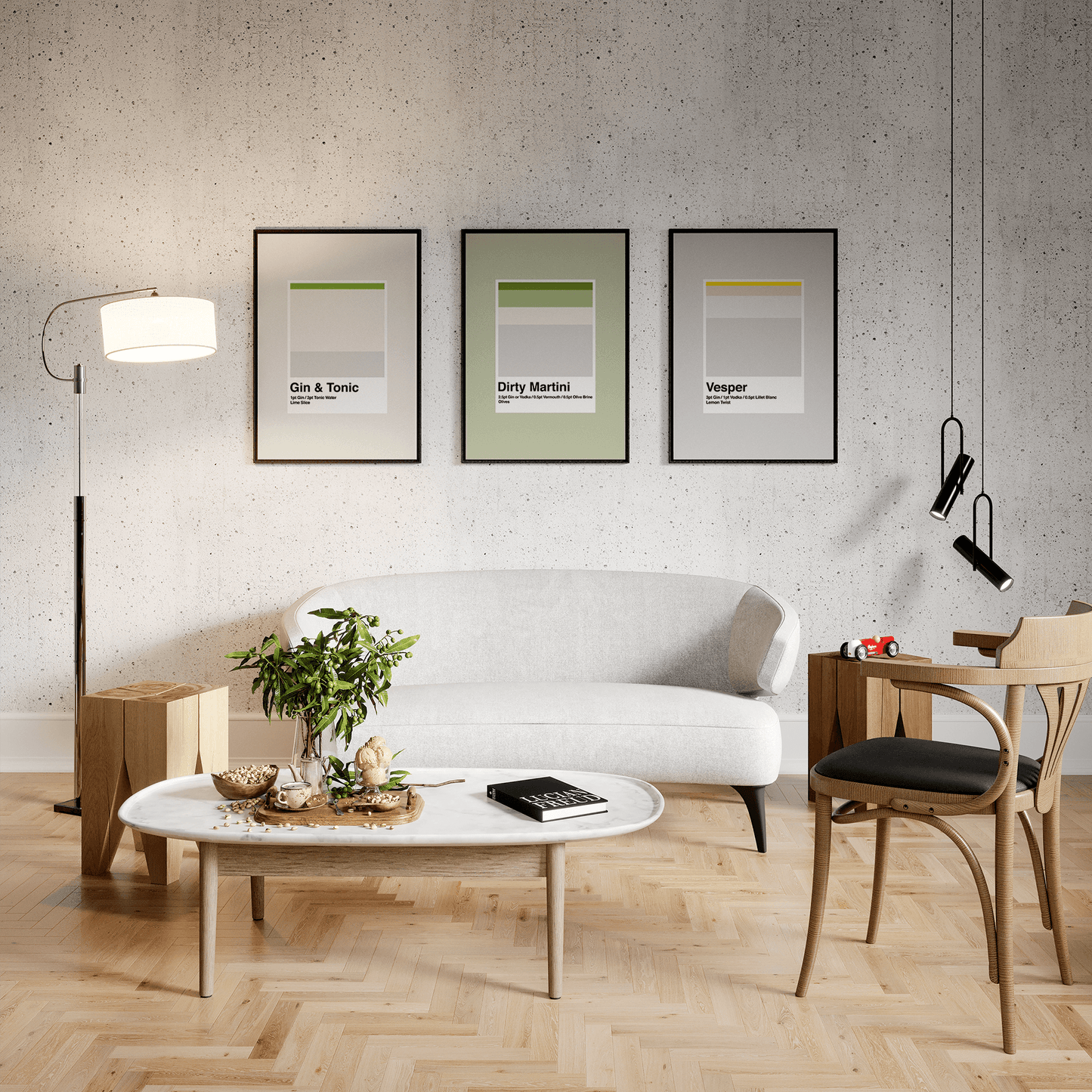 Minimalist Dirty Martini, Poster - THE WALL SNOB
