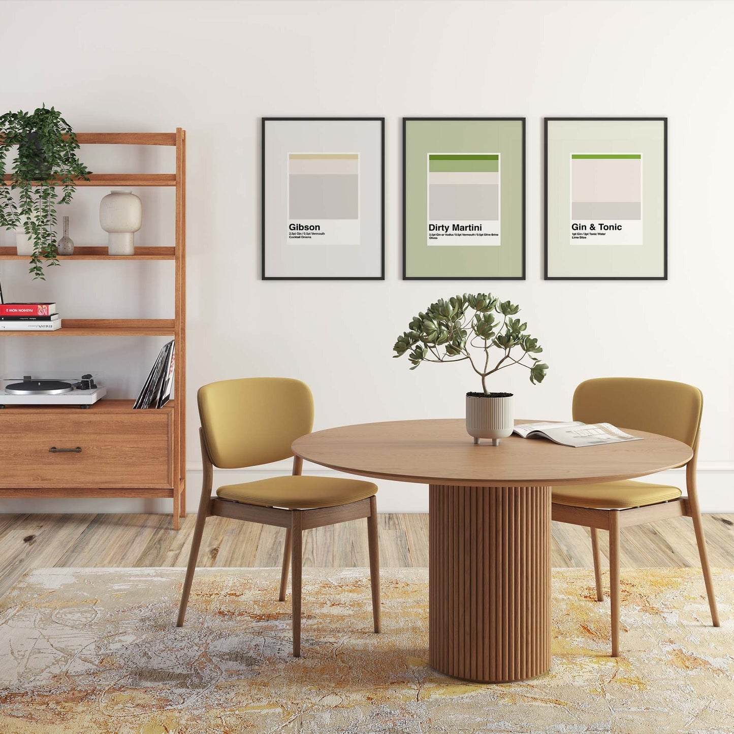Minimalist Gibson Cocktail, Poster - THE WALL SNOB