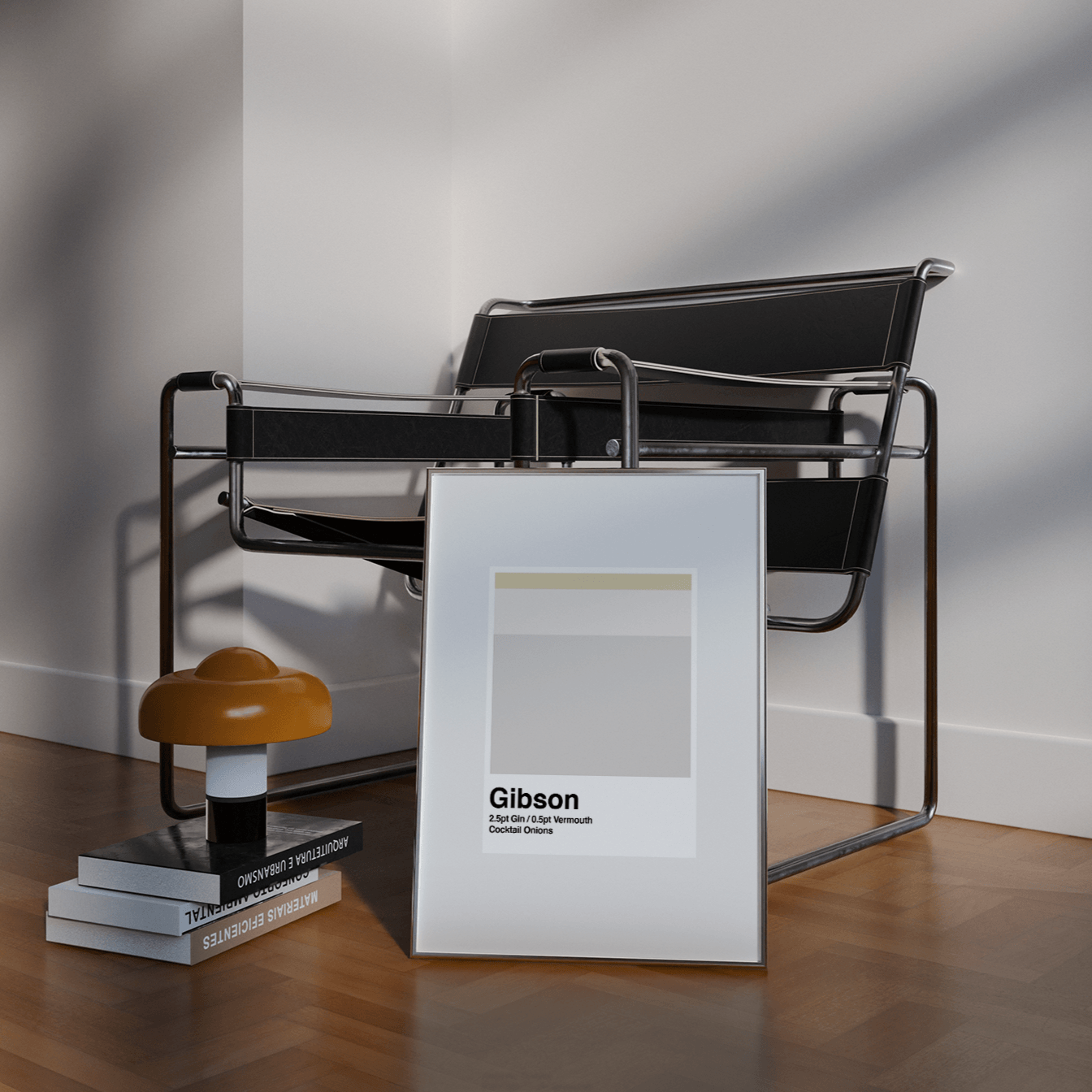 Minimalist Gibson Cocktail Print - THE WALL SNOB