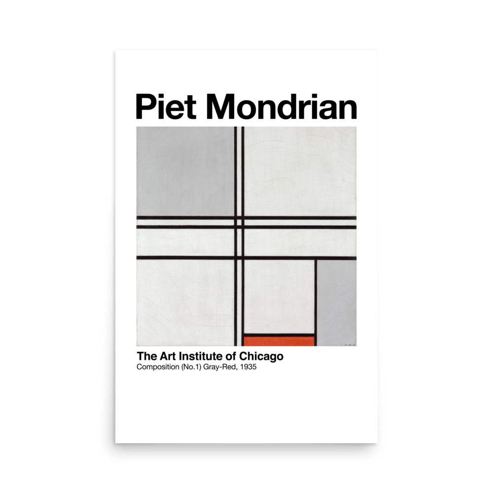 Mondrian Composition No. 1 Print - THE WALL SNOB