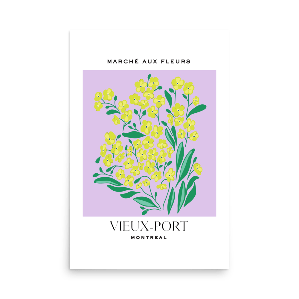 Montreal Flower Market Print - THE WALL SNOB