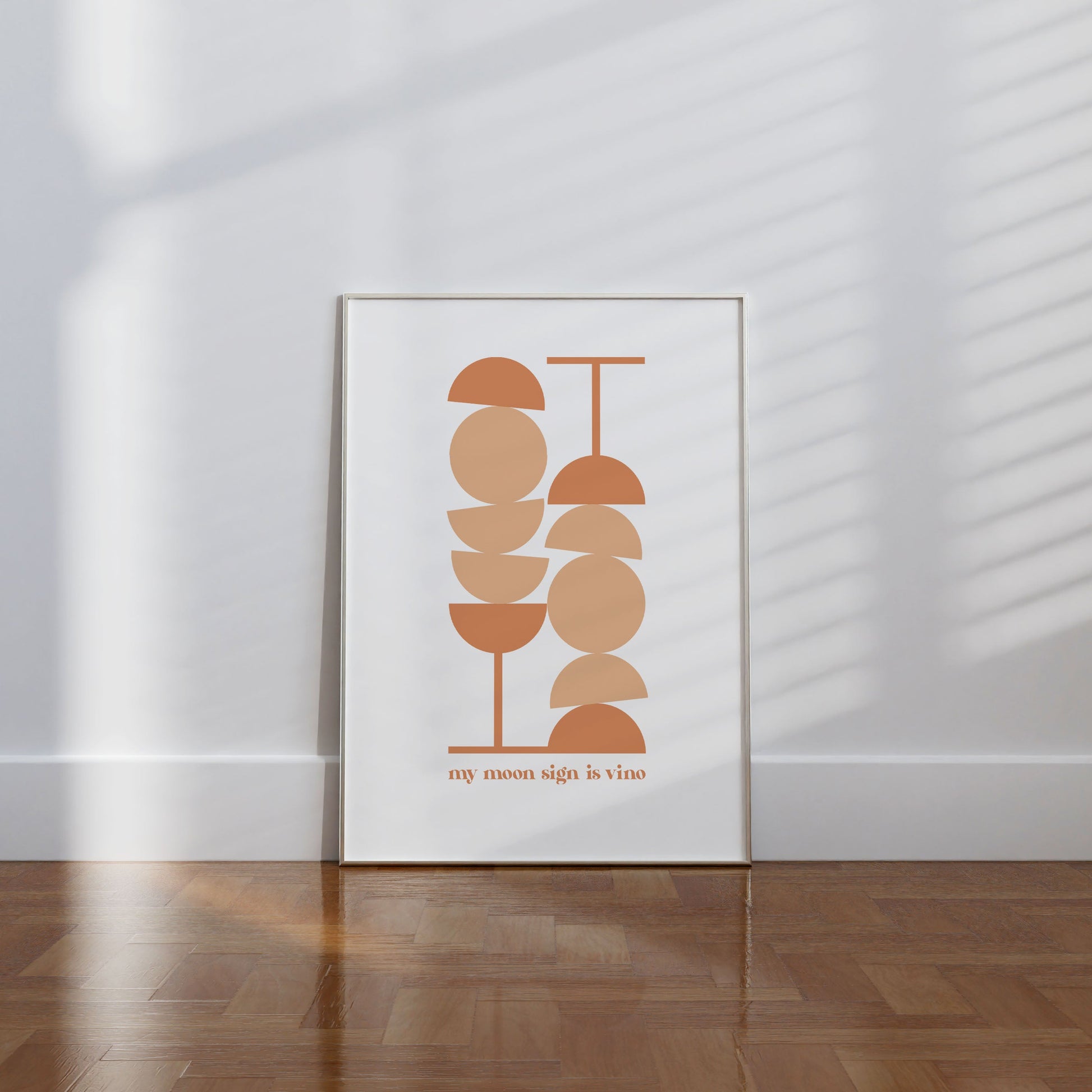 My Moon Sign Is Vino Sunset Print - THE WALL SNOB