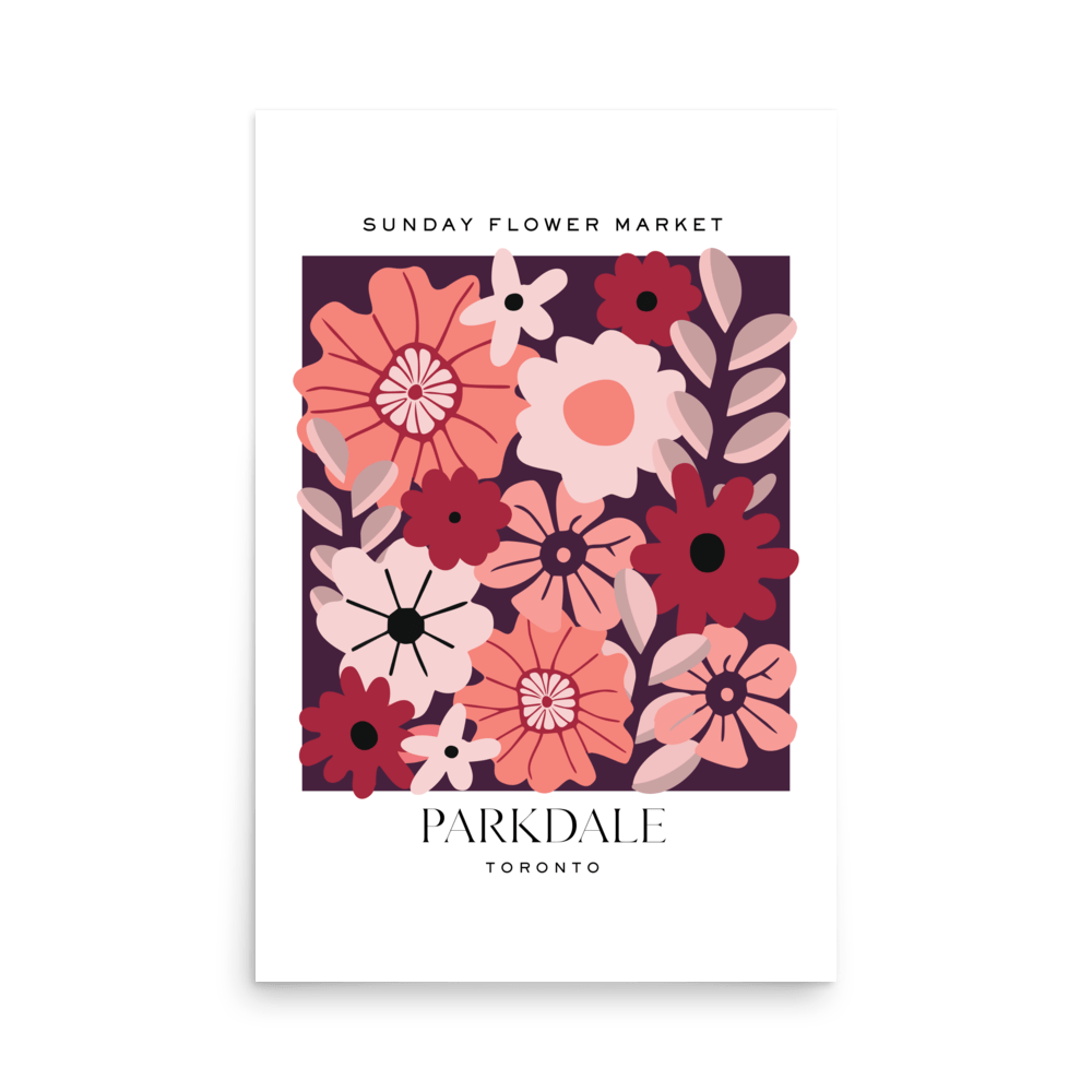 Parkdale Toronto Flower Market Print - THE WALL SNOB