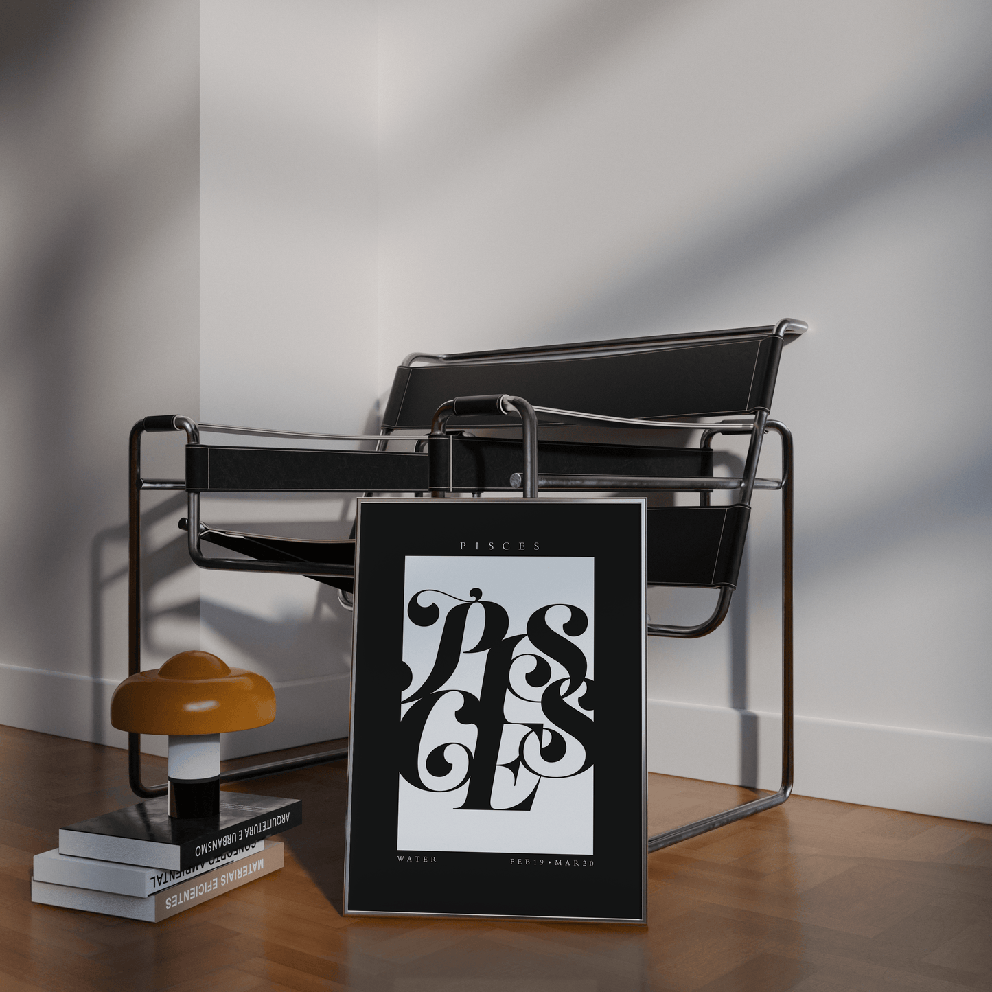 Pisces Flourish Print - THE WALL SNOB