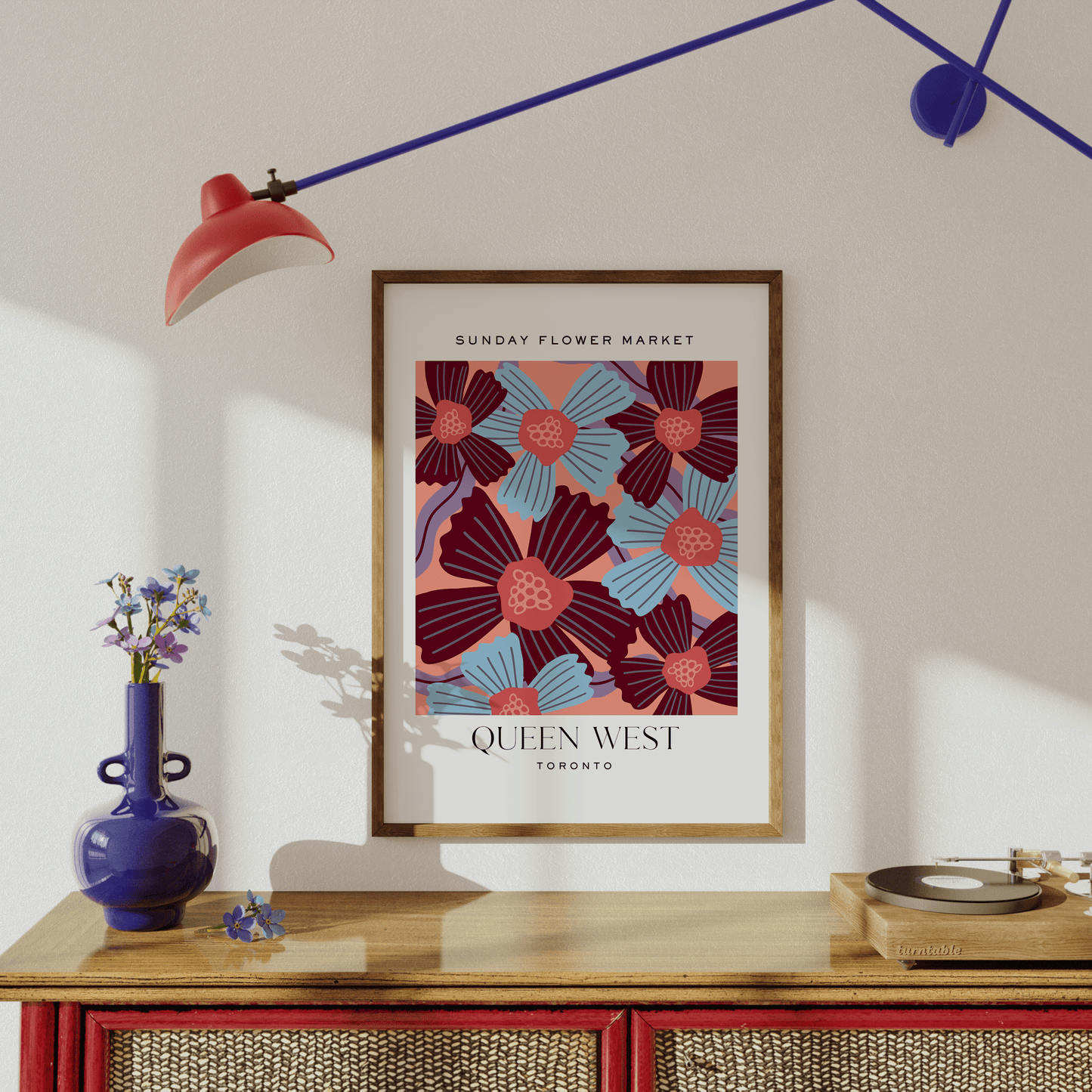 Queen West Toronto Flower Market Print - THE WALL SNOB