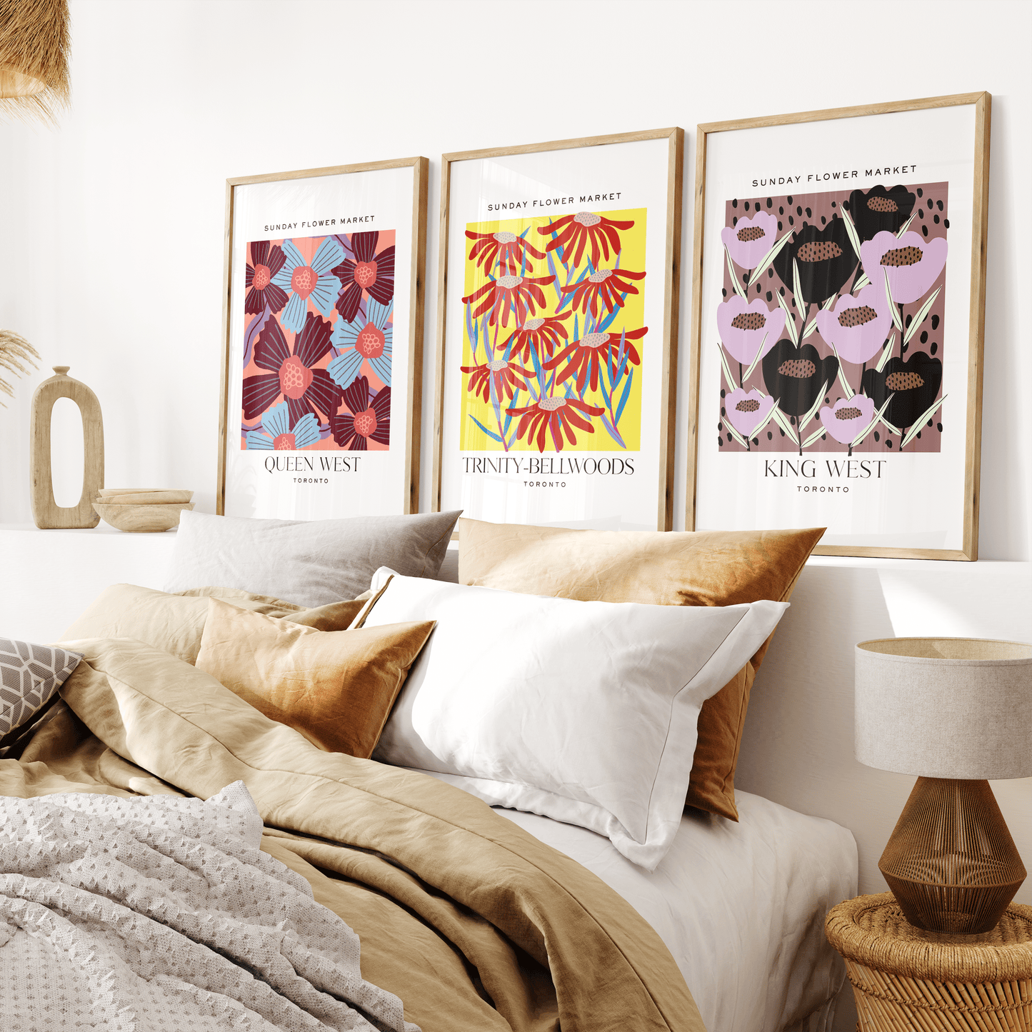 Queen West Toronto Flower Market Print - THE WALL SNOB