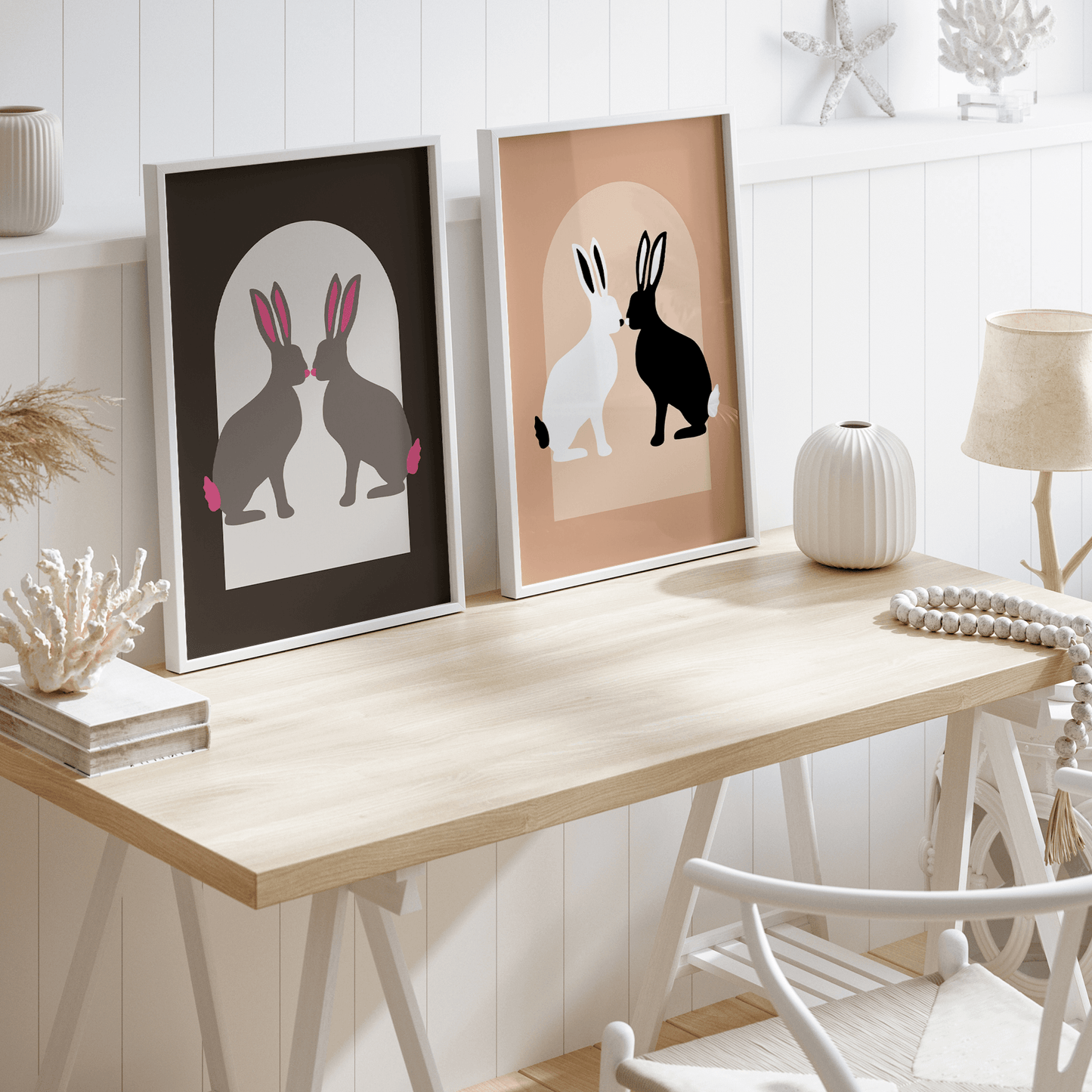 Rabbit Arch Sand Contrast, Poster - THE WALL SNOB