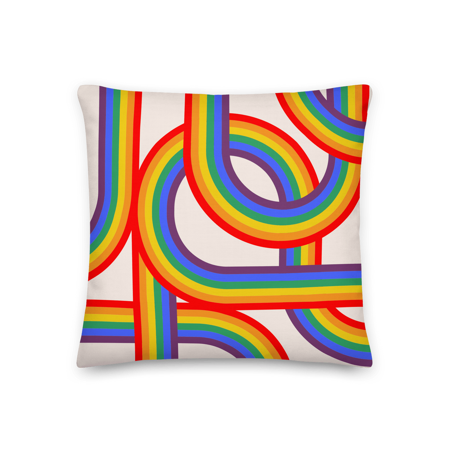 Rainbow Pride Stripes Pillowcase - THE WALL SNOB