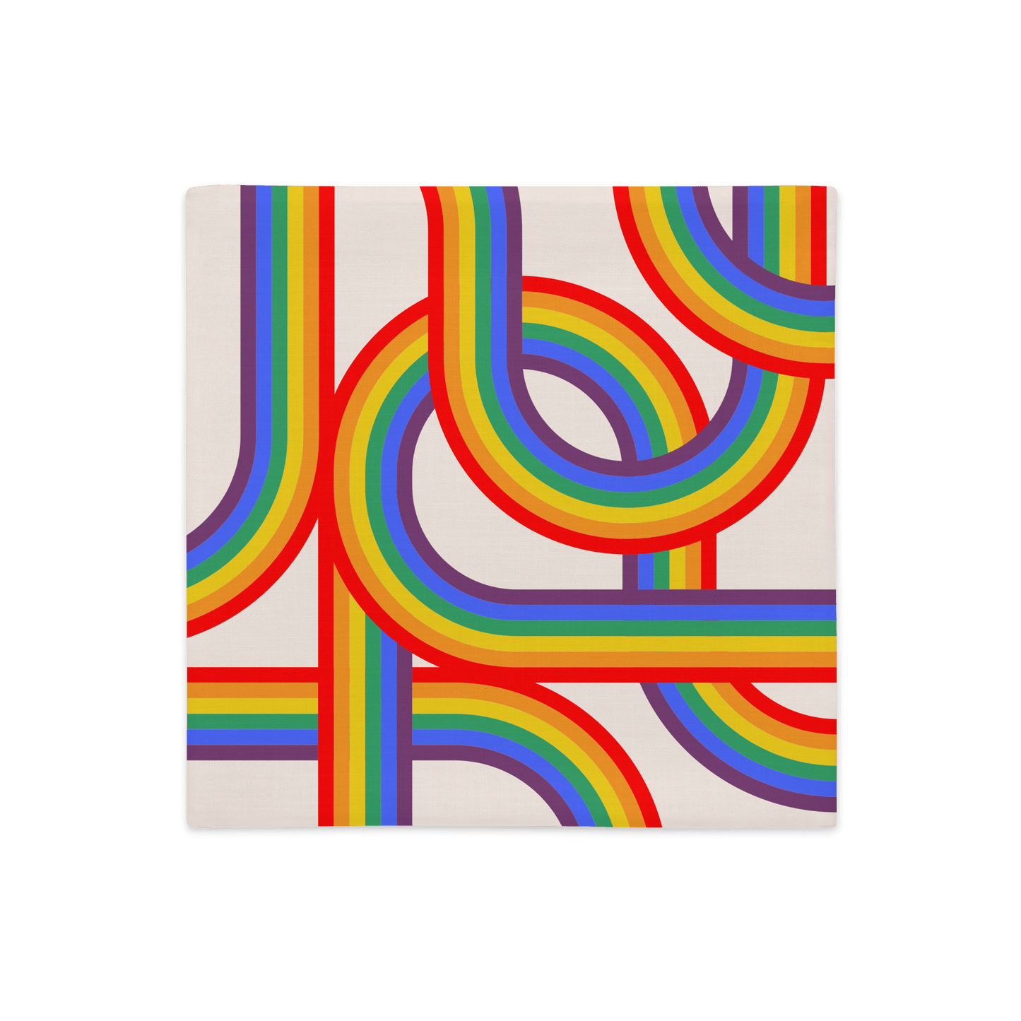 Rainbow Pride Stripes Pillowcase - THE WALL SNOB