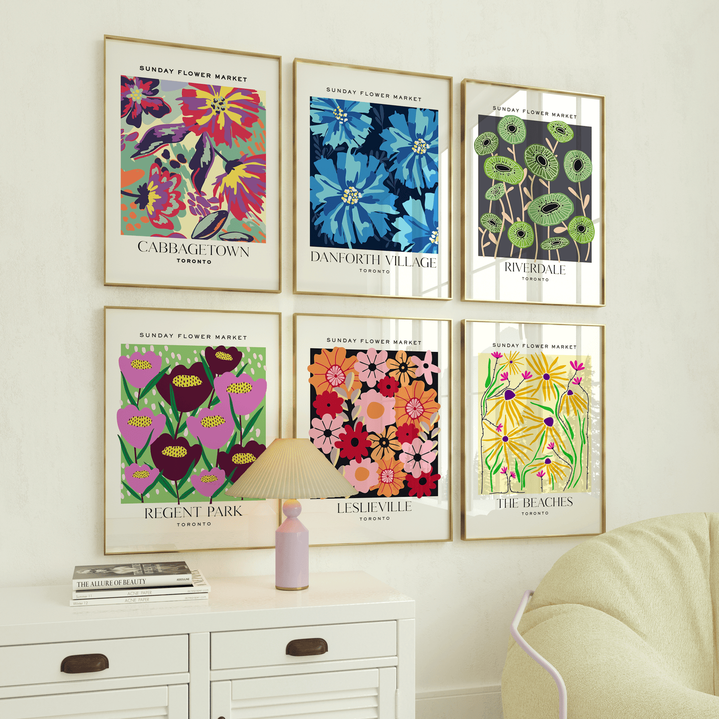 Regent Park Toronto Flower Market Print - THE WALL SNOB