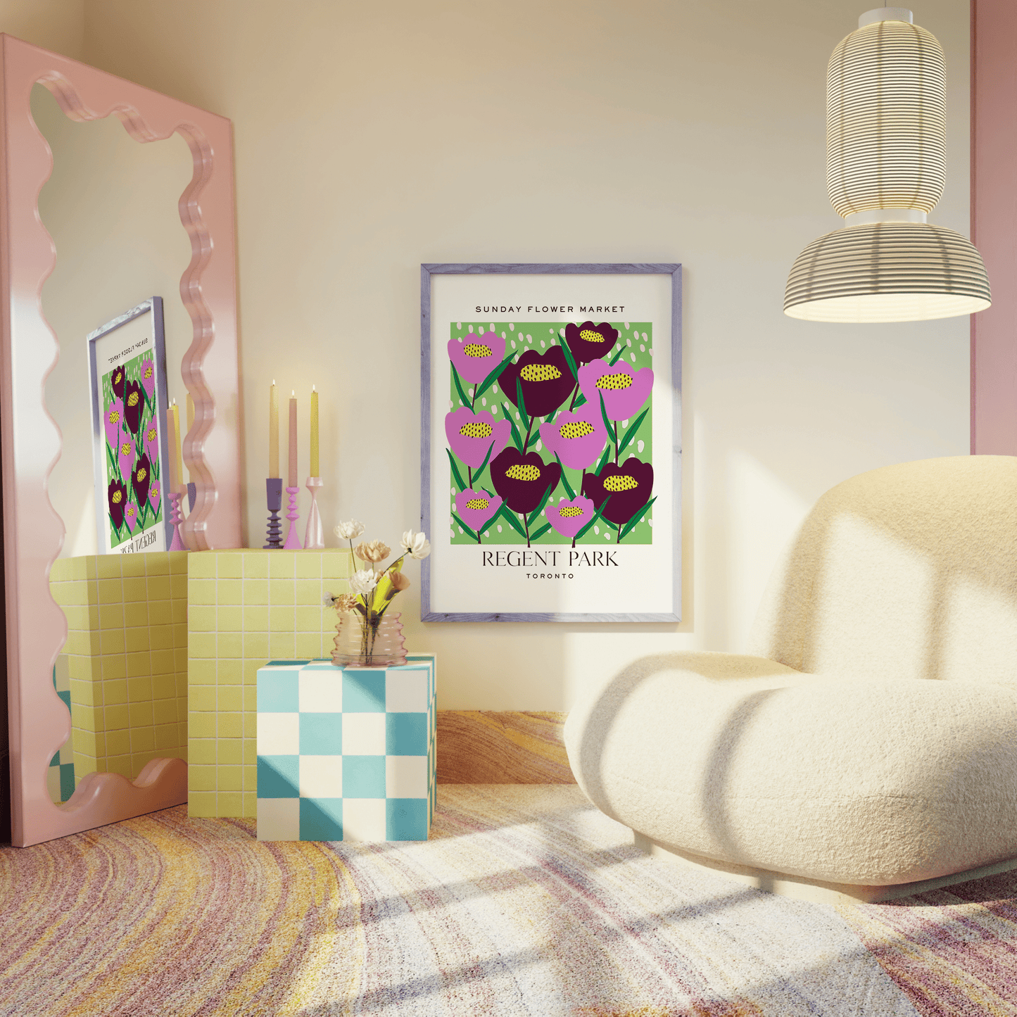 Regent Park Toronto Flower Market Print - THE WALL SNOB