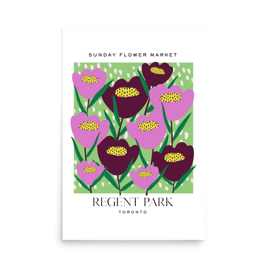 Regent Park Toronto Flower Market Print - THE WALL SNOB